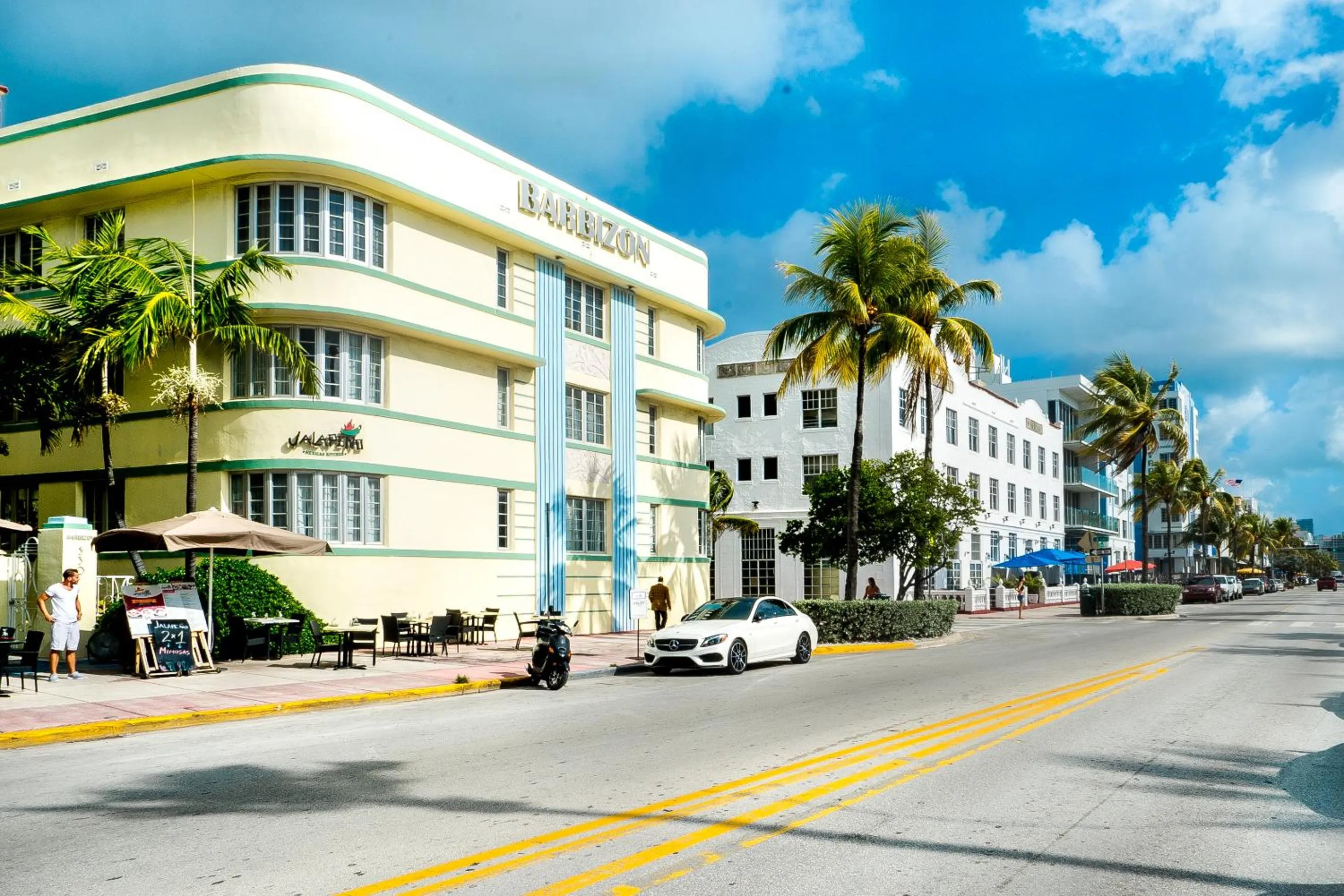 Facade/entrance in Barbizon on Ocean Drive Apartments
