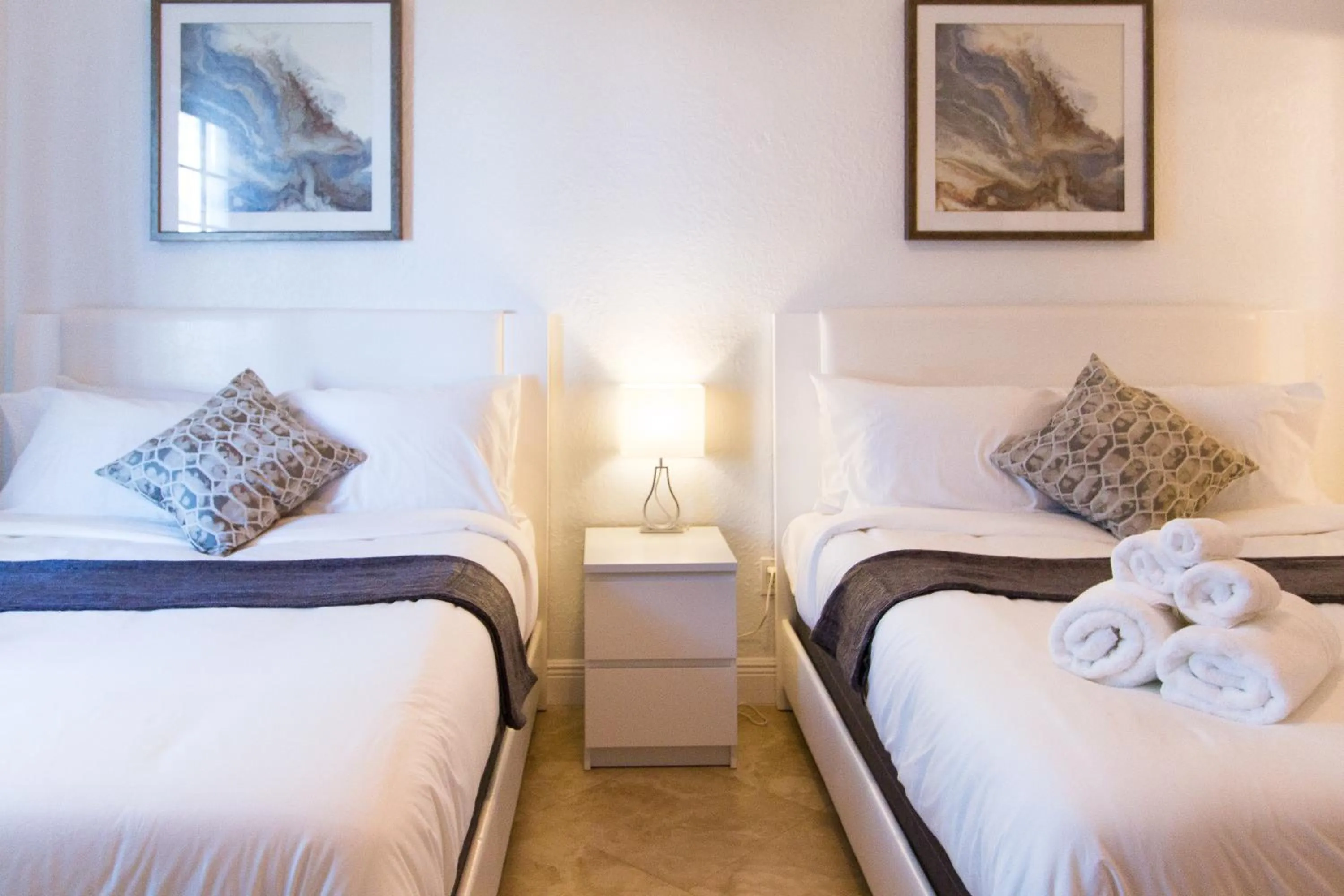 Bed in Barbizon on Ocean Drive Apartments