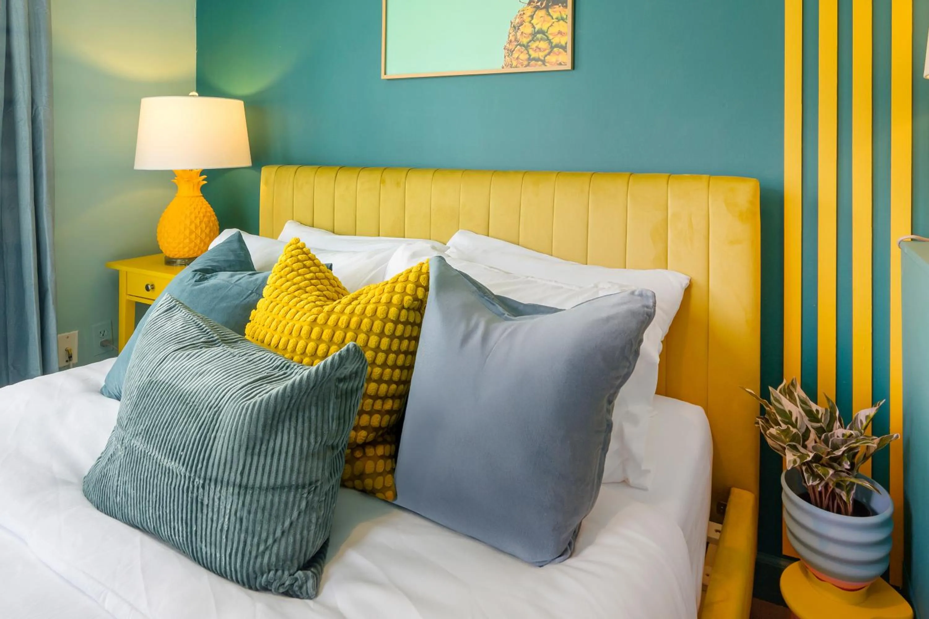 Bed in Barbizon on Ocean Drive Apartments