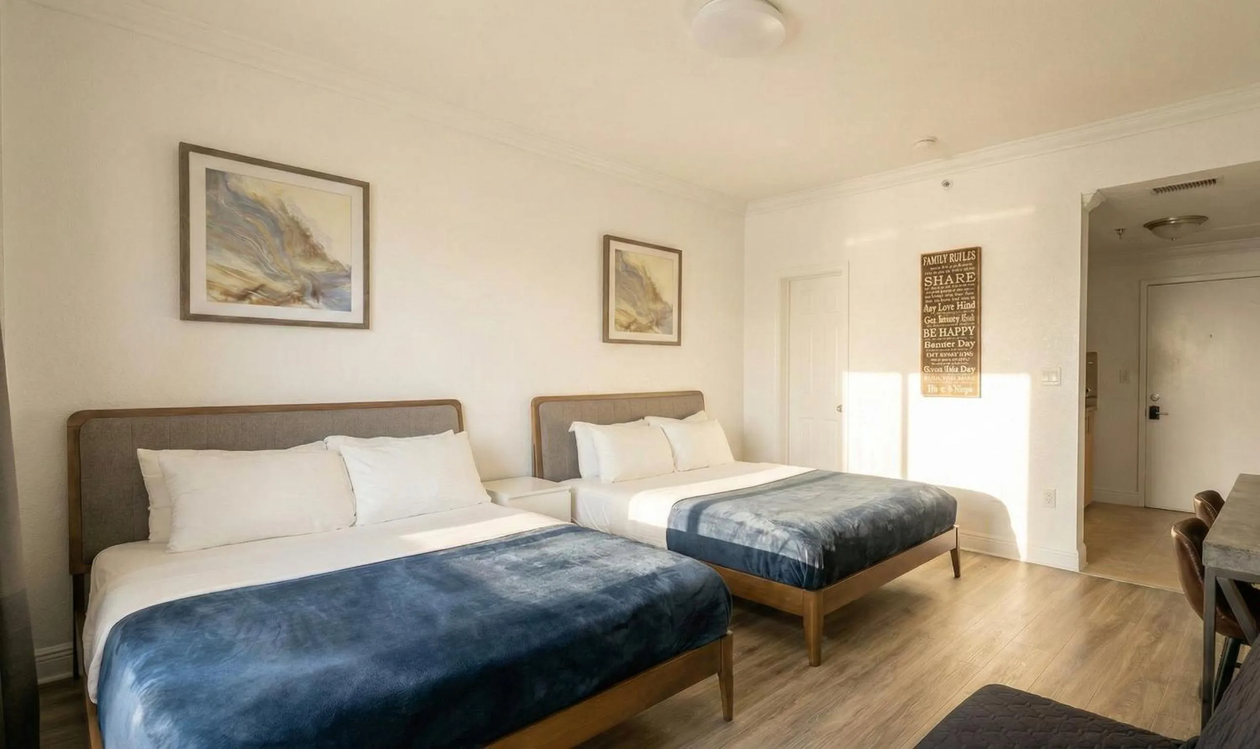 Bed in Barbizon on Ocean Drive Apartments