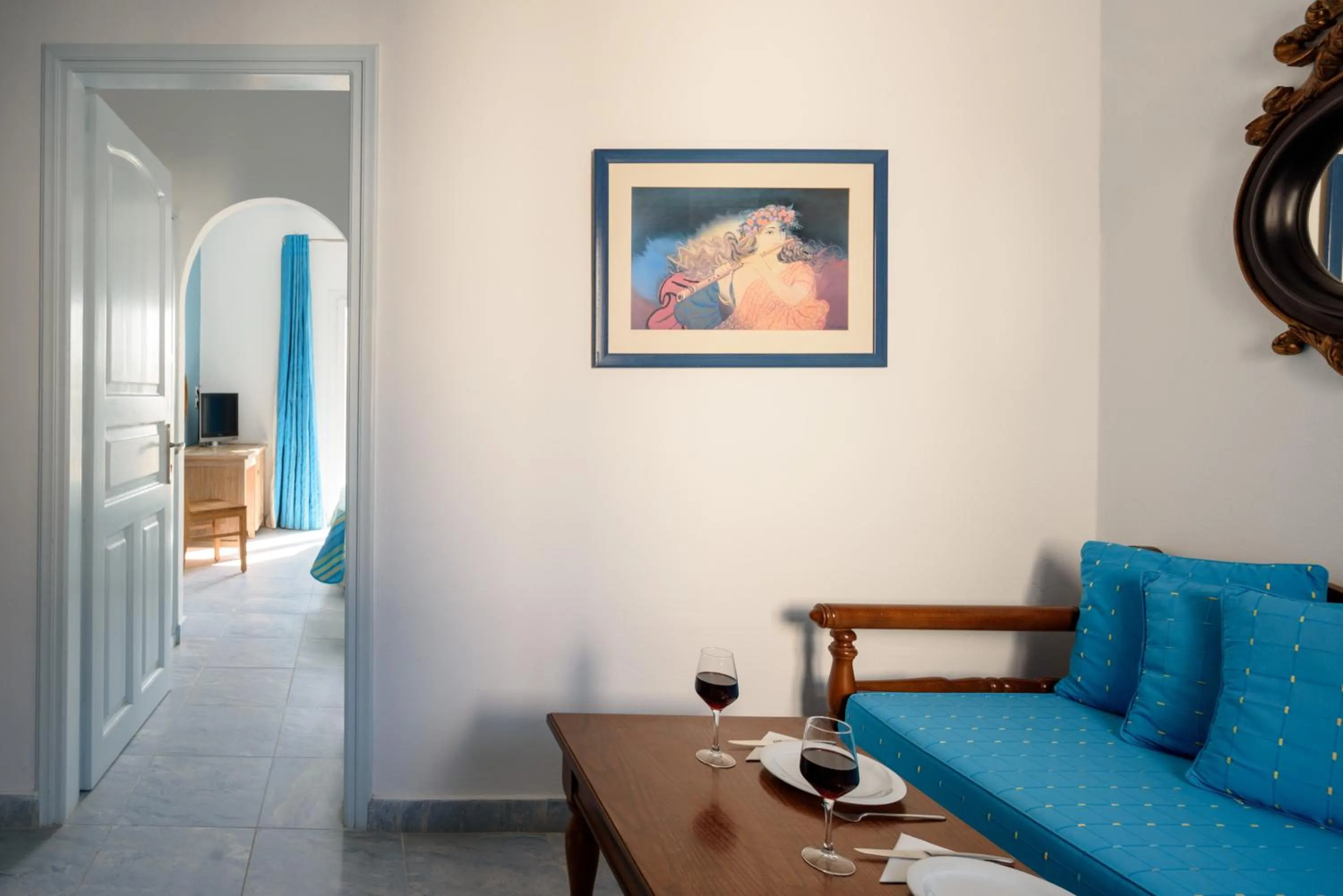 Living room in Alesahne Beach Hotel