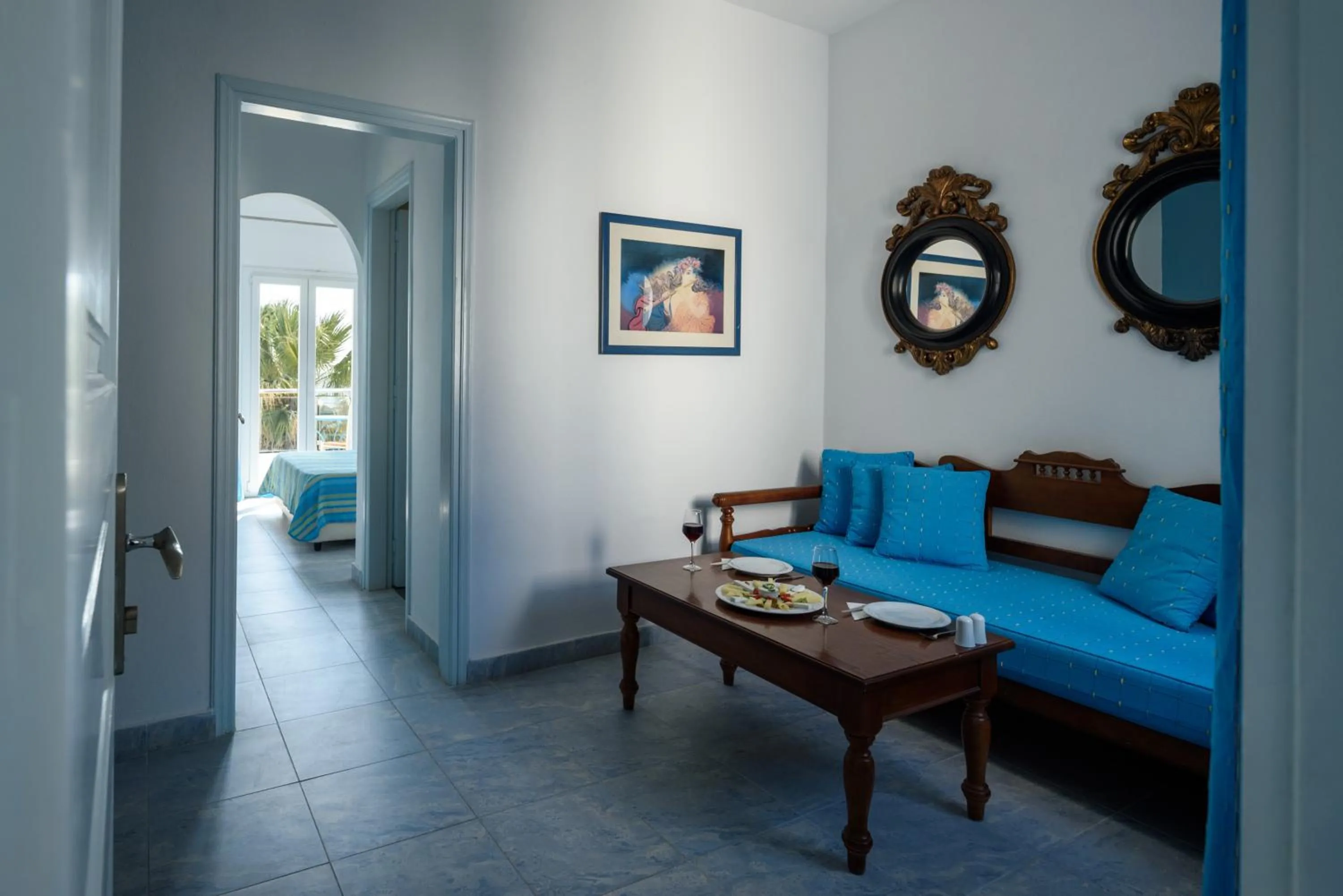 Living room in Alesahne Beach Hotel