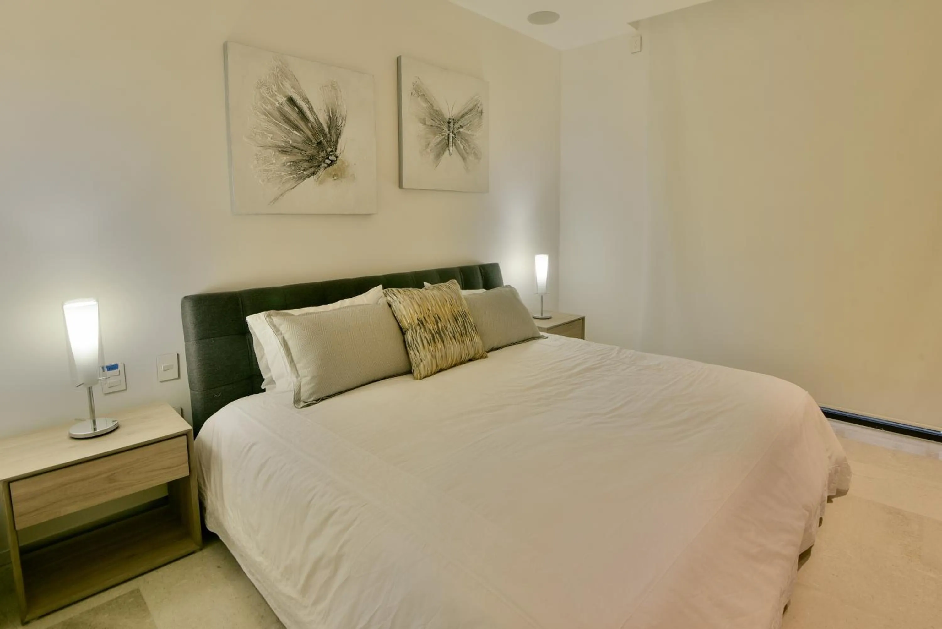 Bed in Menesse 32 - Penthouse Con Alberca Privada Vista Al Mar By Hola