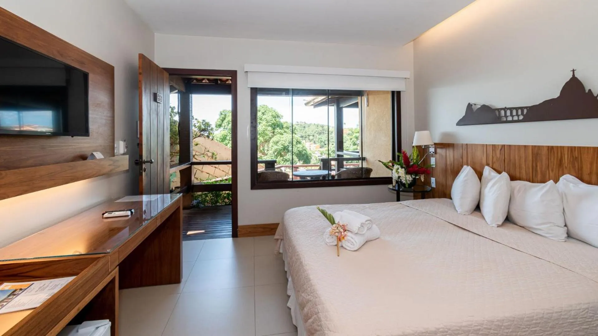 Bed in HOTEL VILLE LA PLAGE & BEACH CLUB