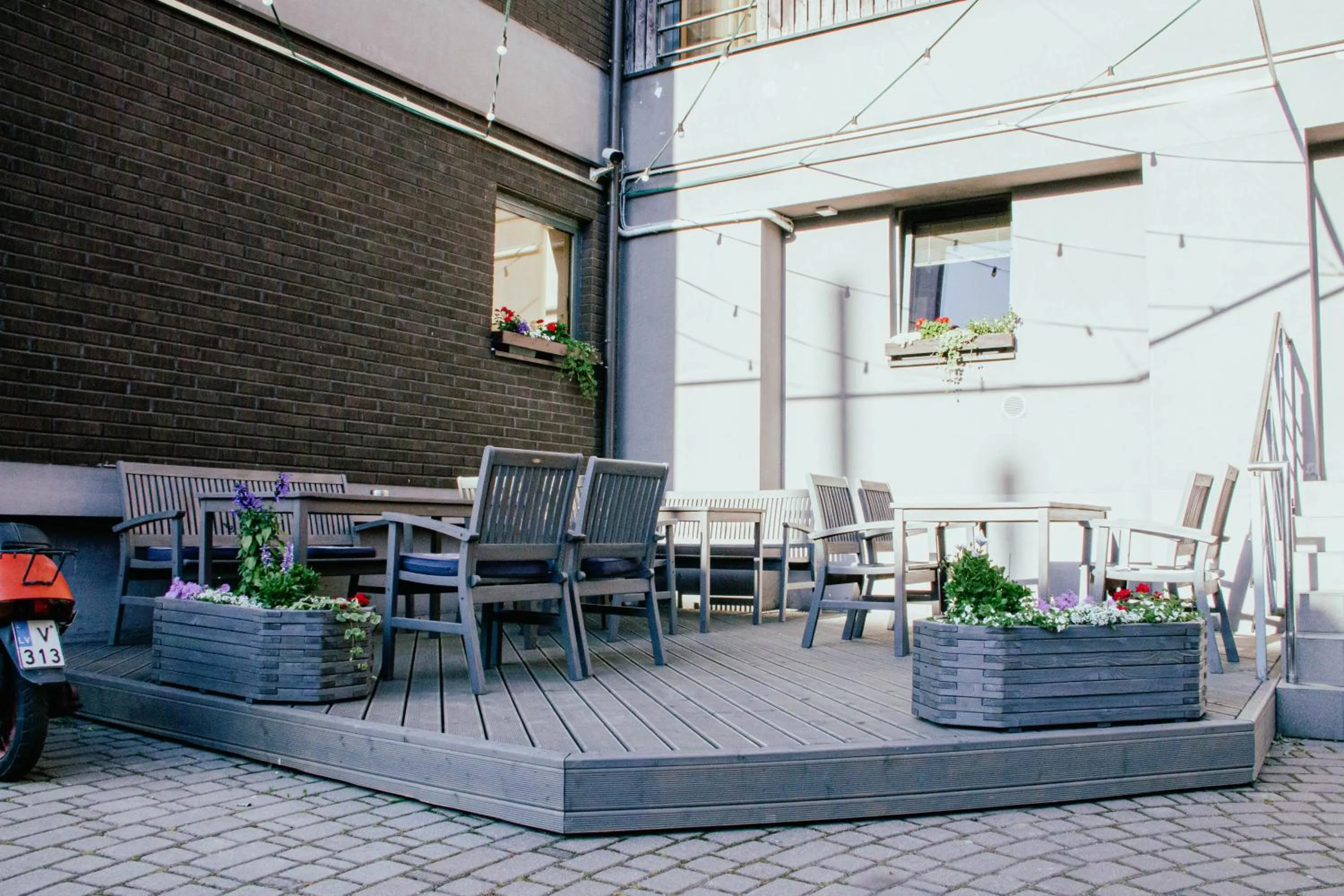 Patio in Hotel Kolumbs