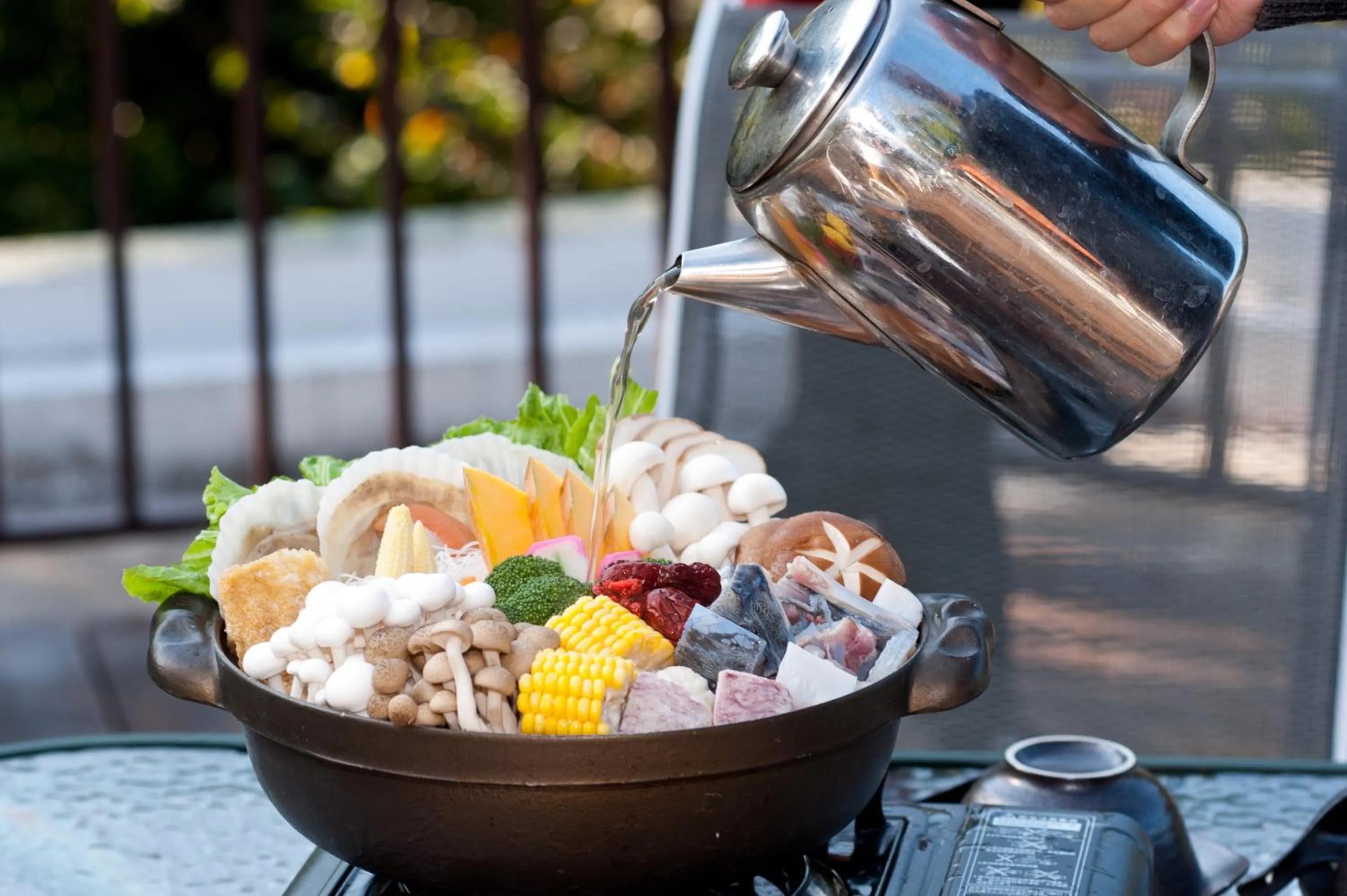 Food close-up in Hu Shan Hot Spring Hotel