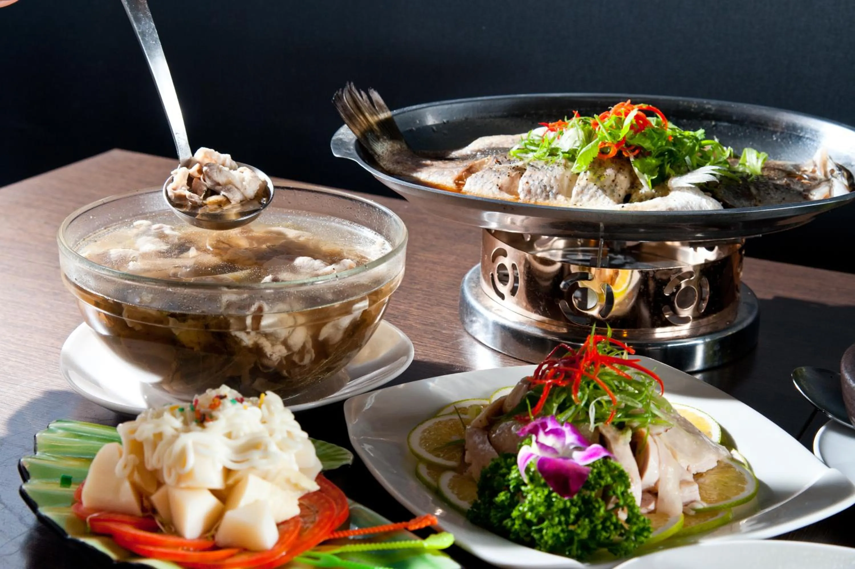 Food in Hu Shan Hot Spring Hotel