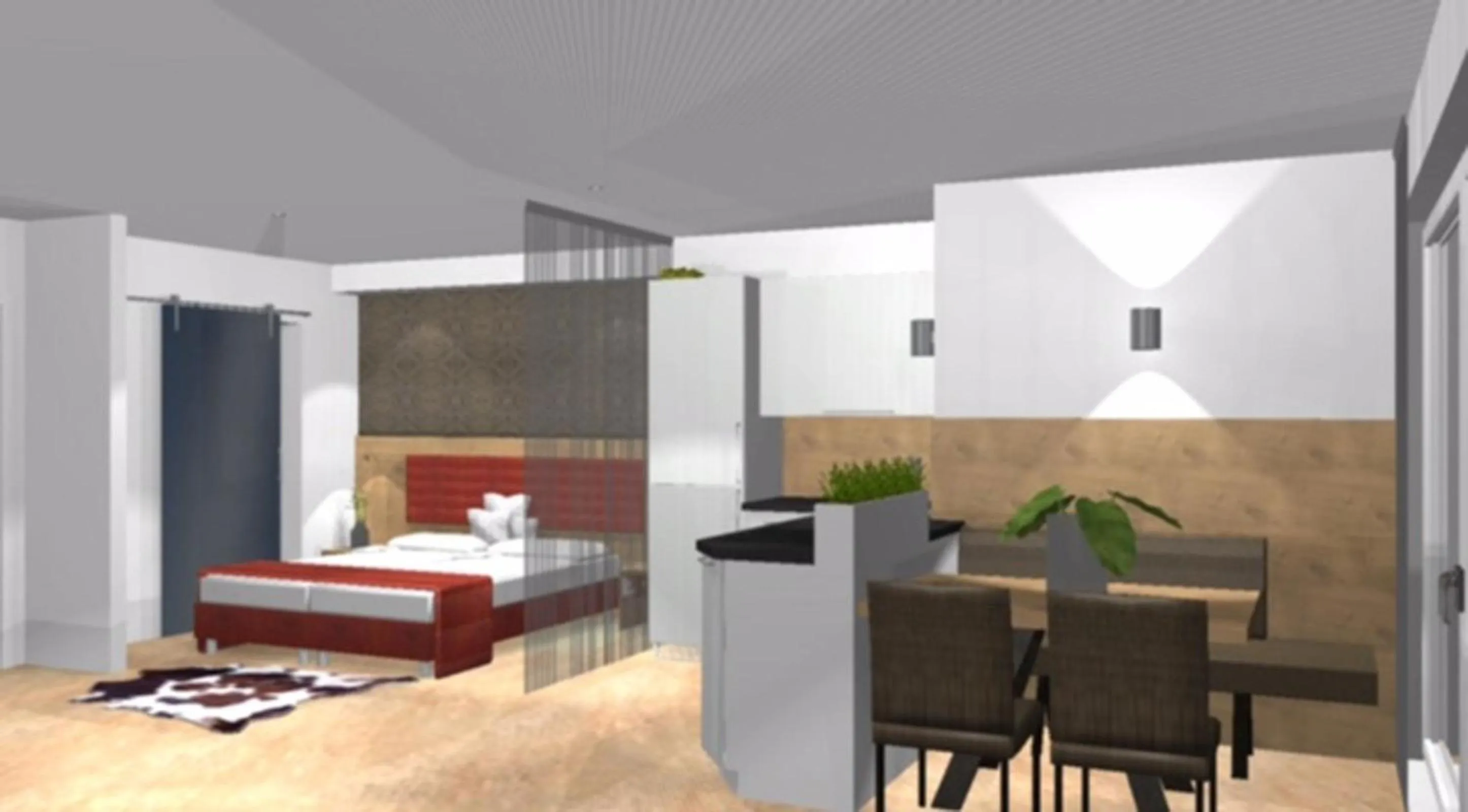 Decorative detail, Bed in Appartements Bergsonne