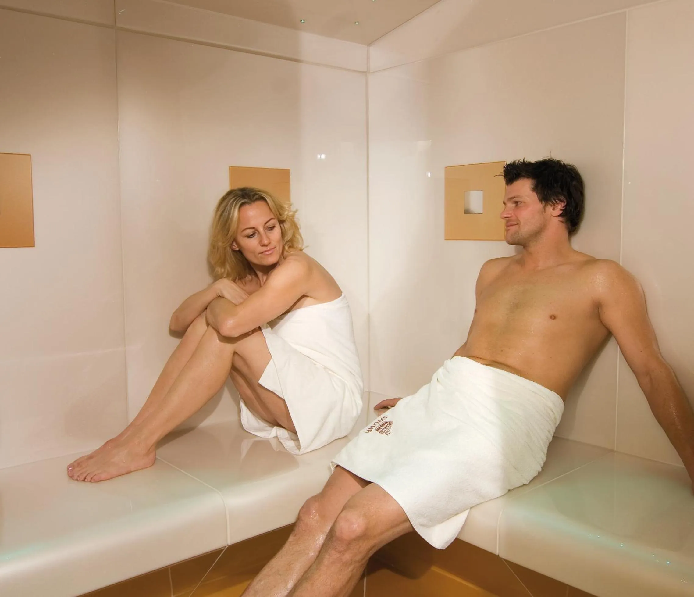 Sauna in Appartements Bergsonne