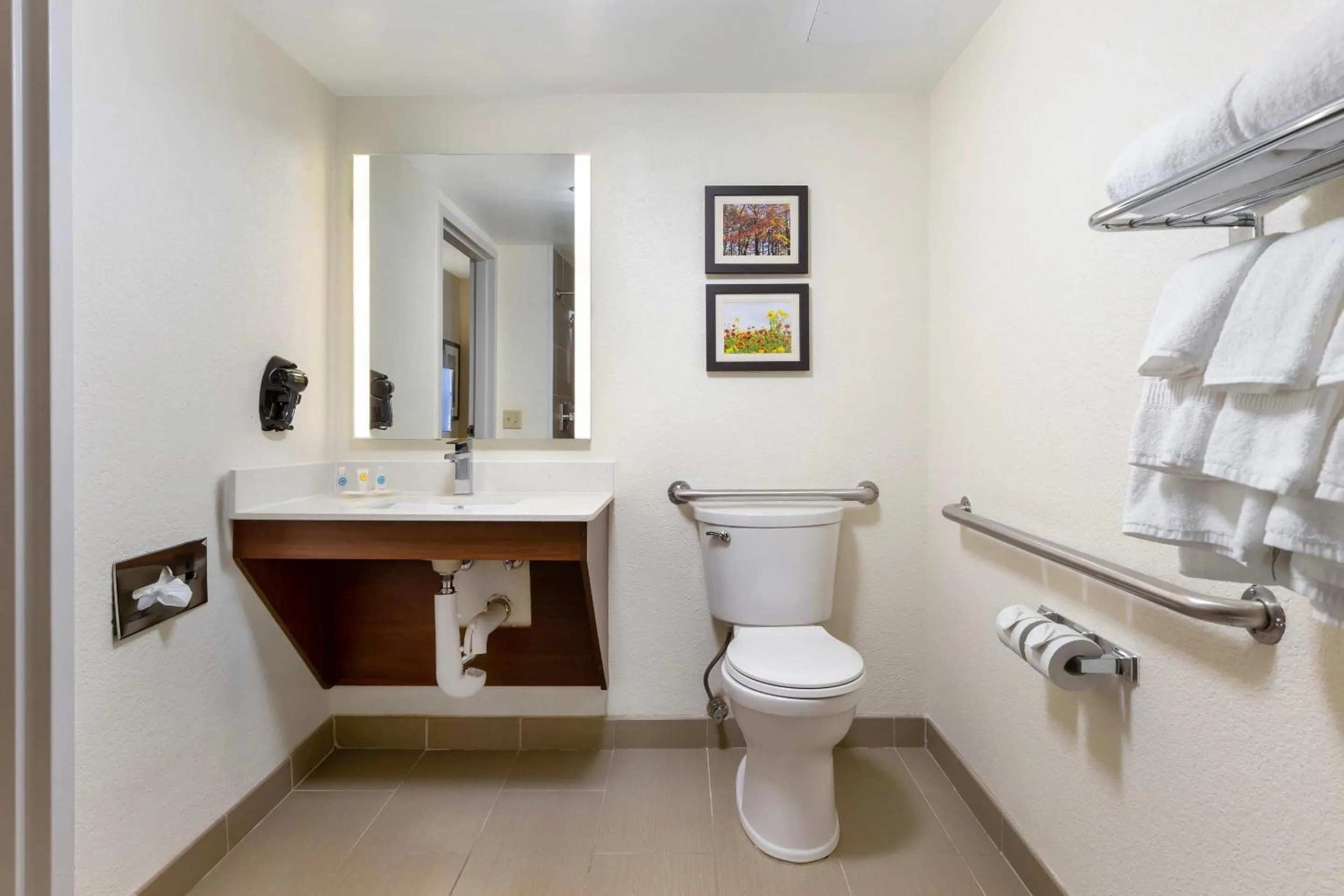 Bedroom in Comfort Suites Hanes Mall