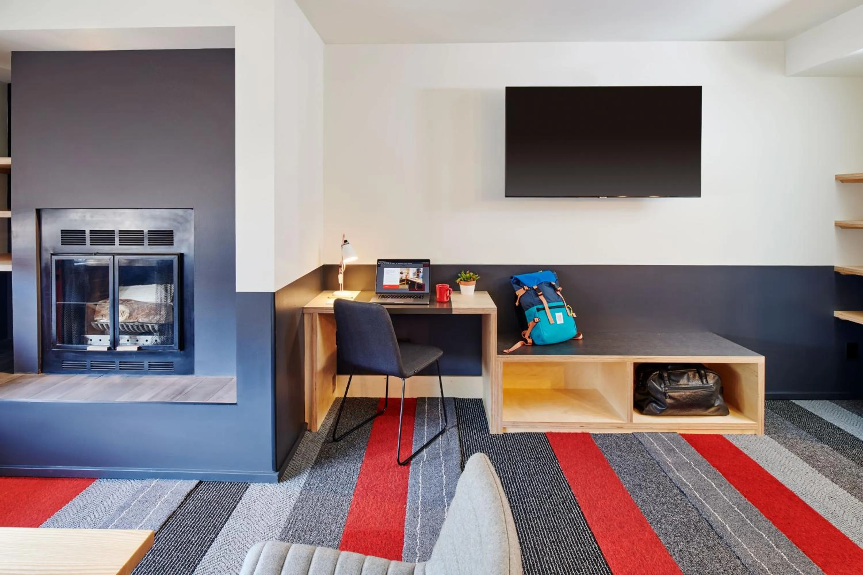 Living room in Mountain Modern Jackson Hole