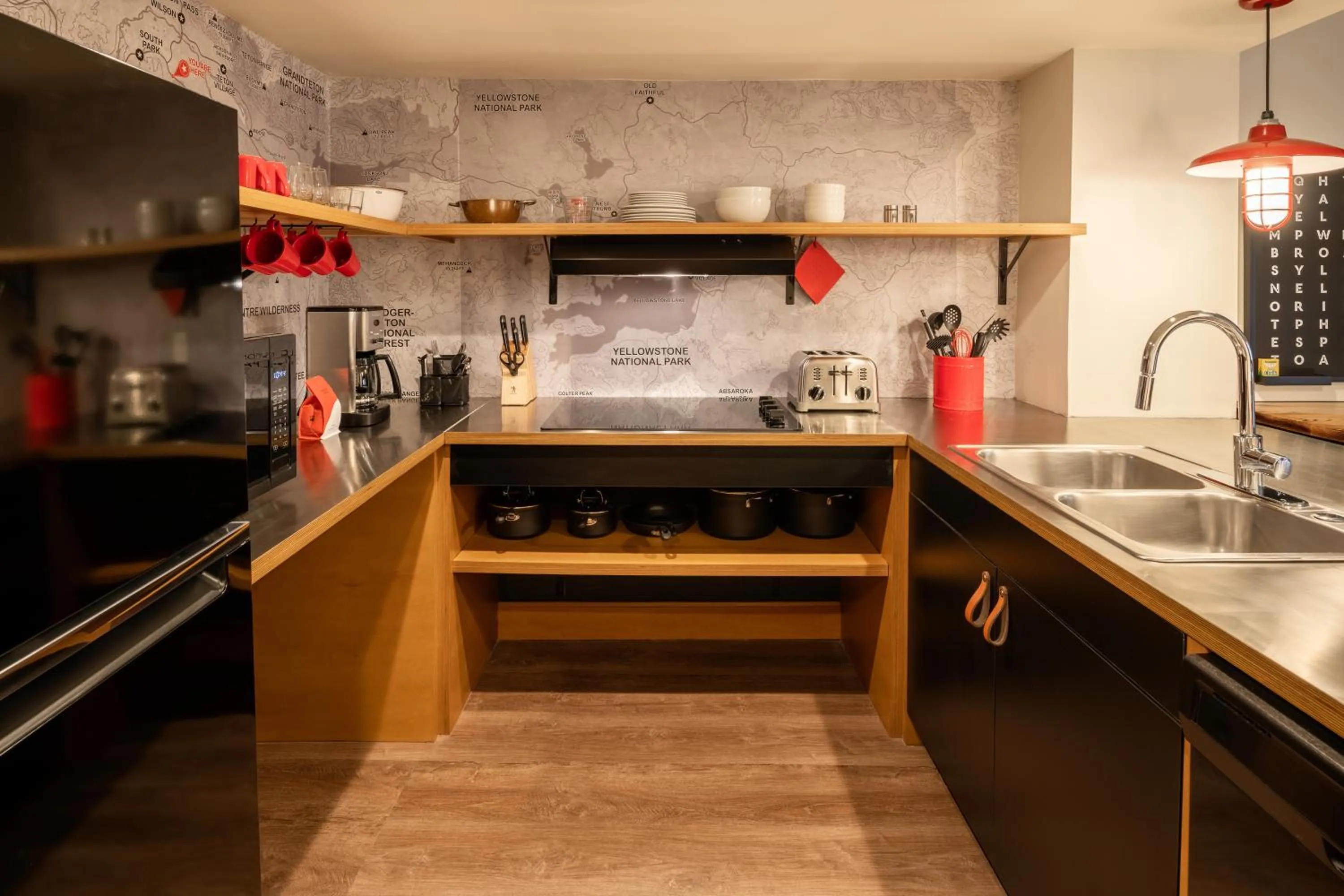 Kitchen or kitchenette in Mountain Modern Jackson Hole