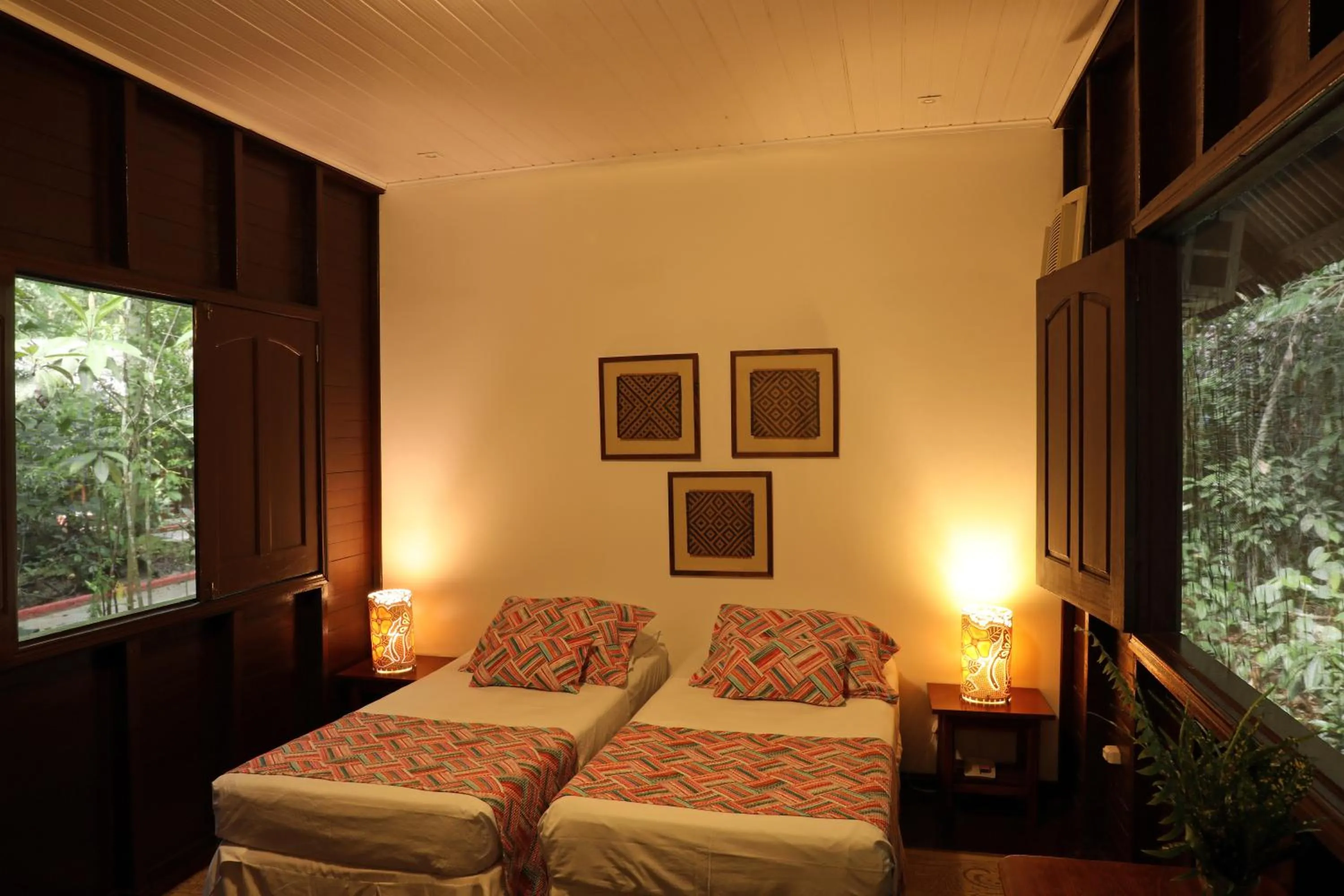 Bed in Amazon Ecopark Jungle Lodge