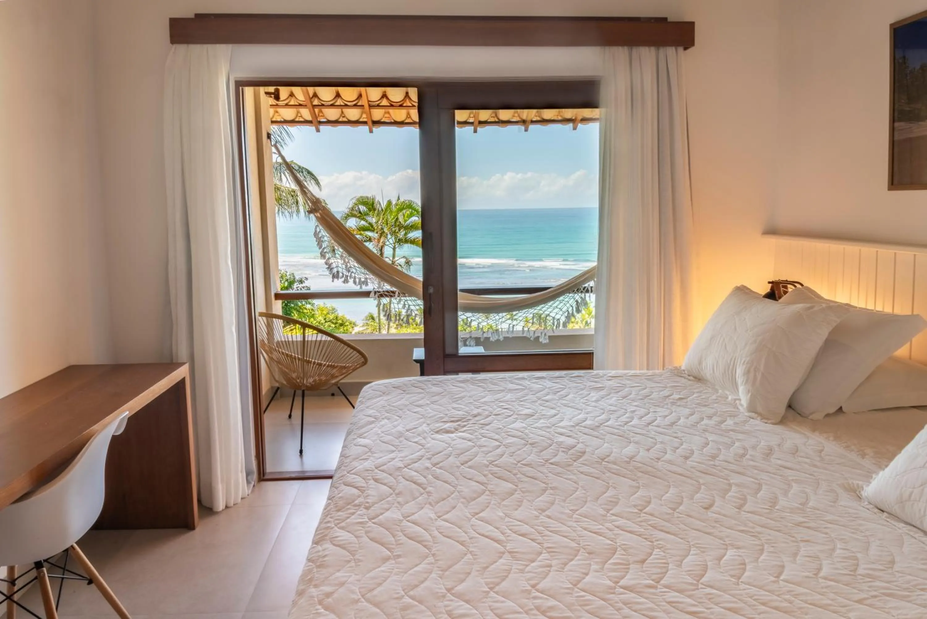 Bed in Hotel Paraiso do Morro