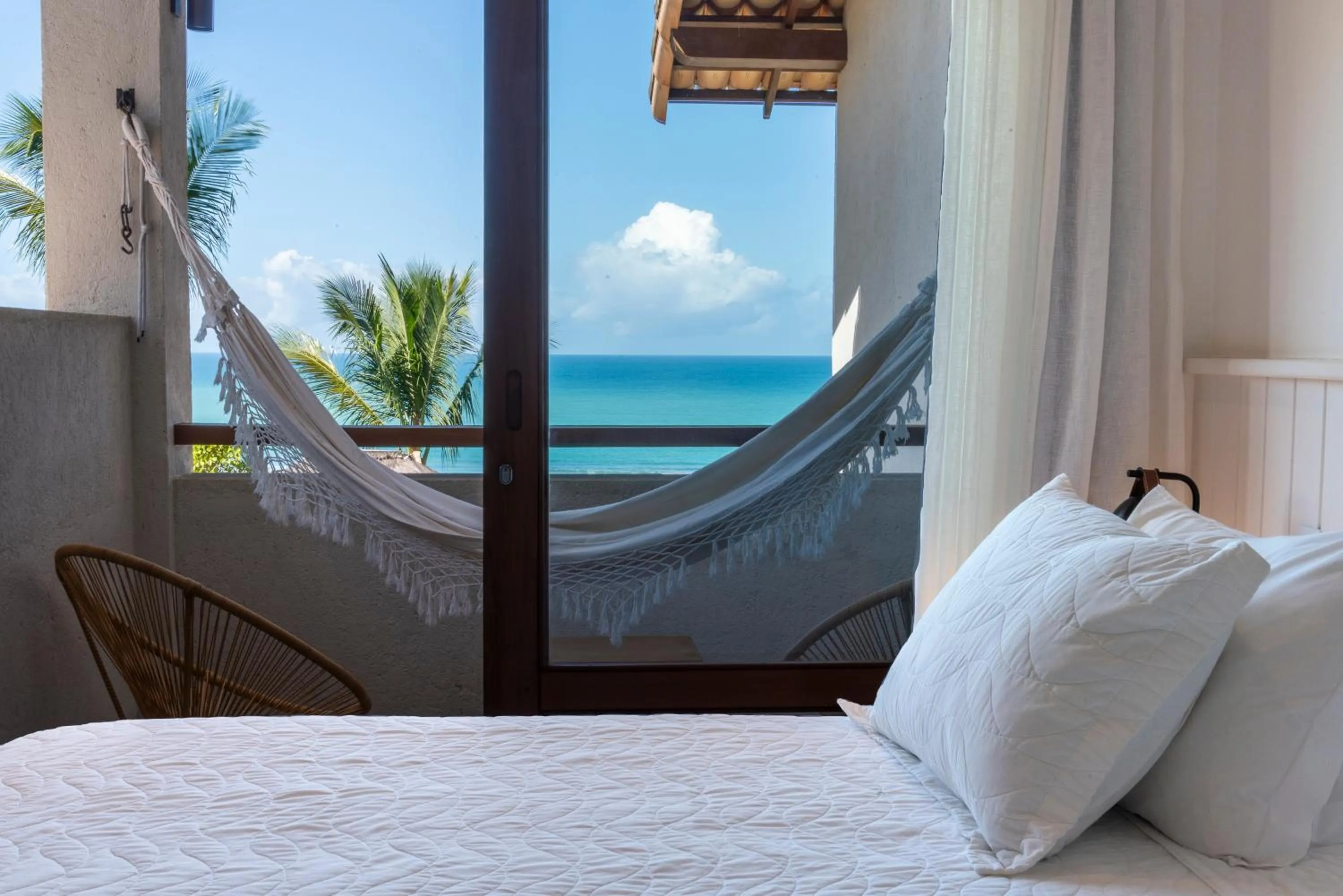 Bed in Hotel Paraiso do Morro