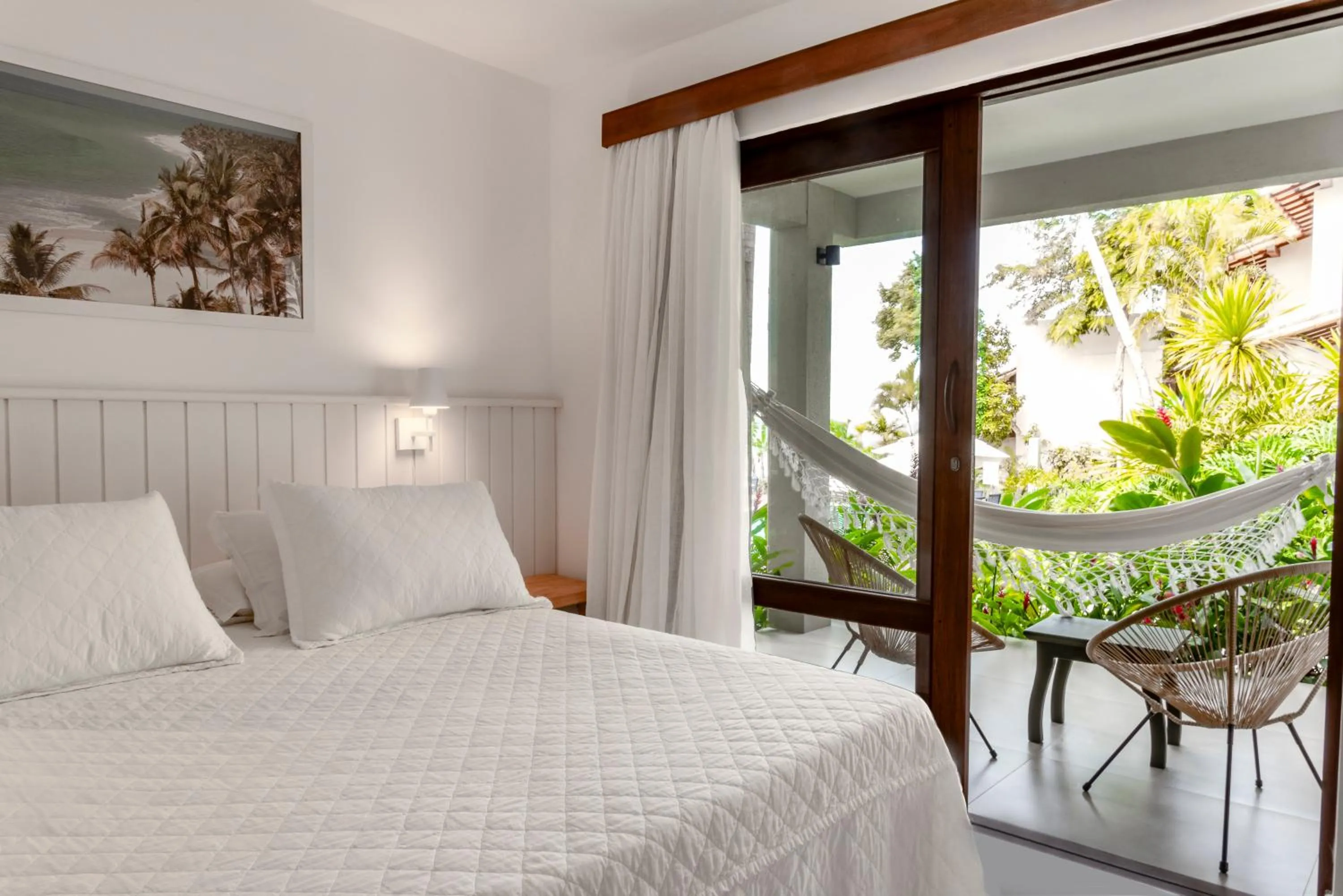 Bed in Hotel Paraiso do Morro