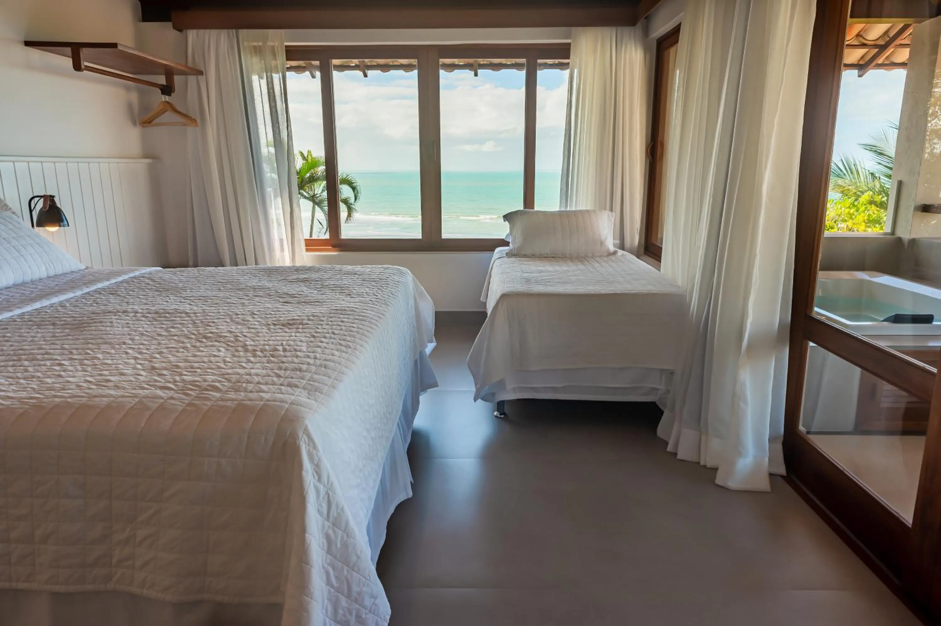 Bed in Hotel Paraiso do Morro