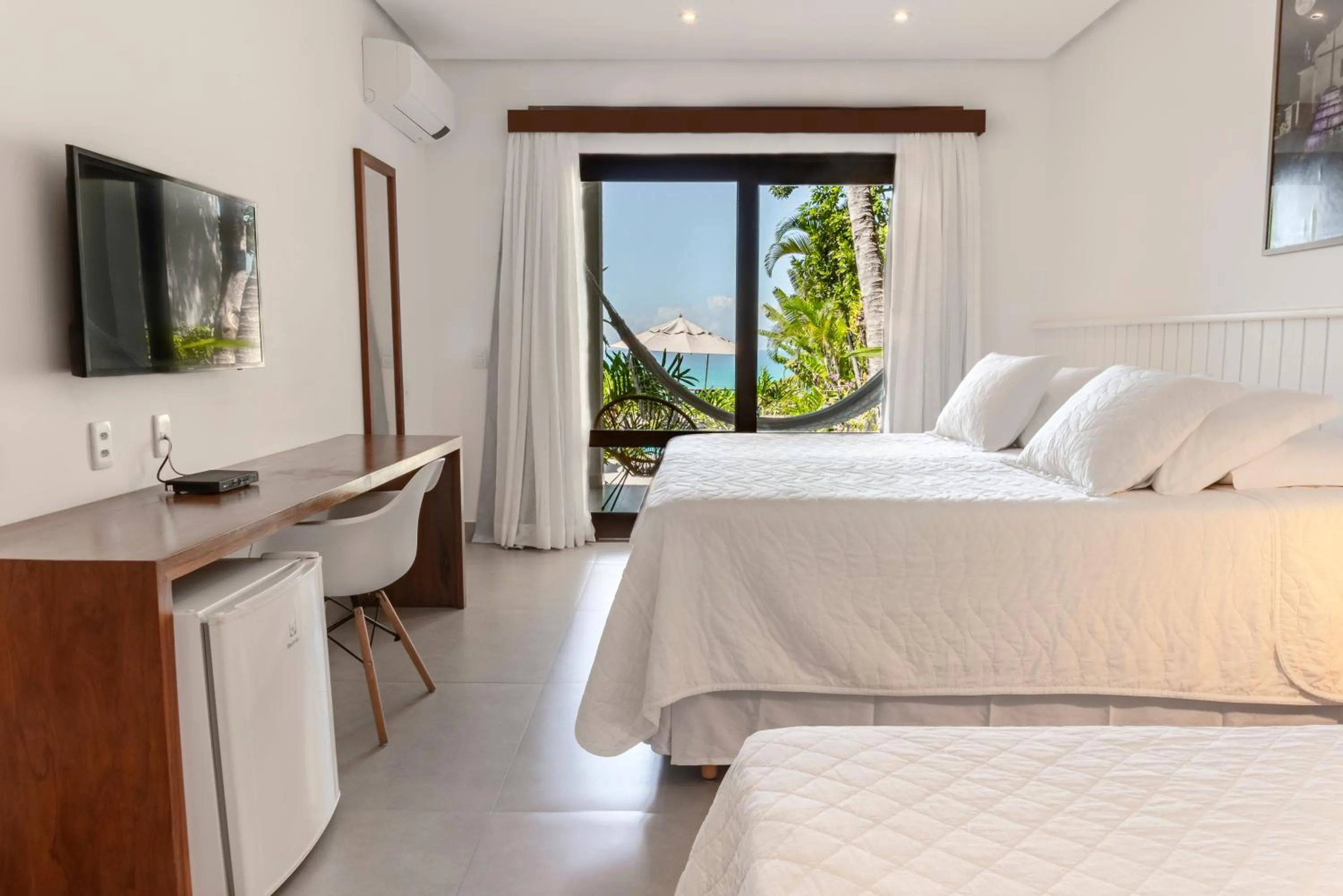 Bed in Hotel Paraiso do Morro