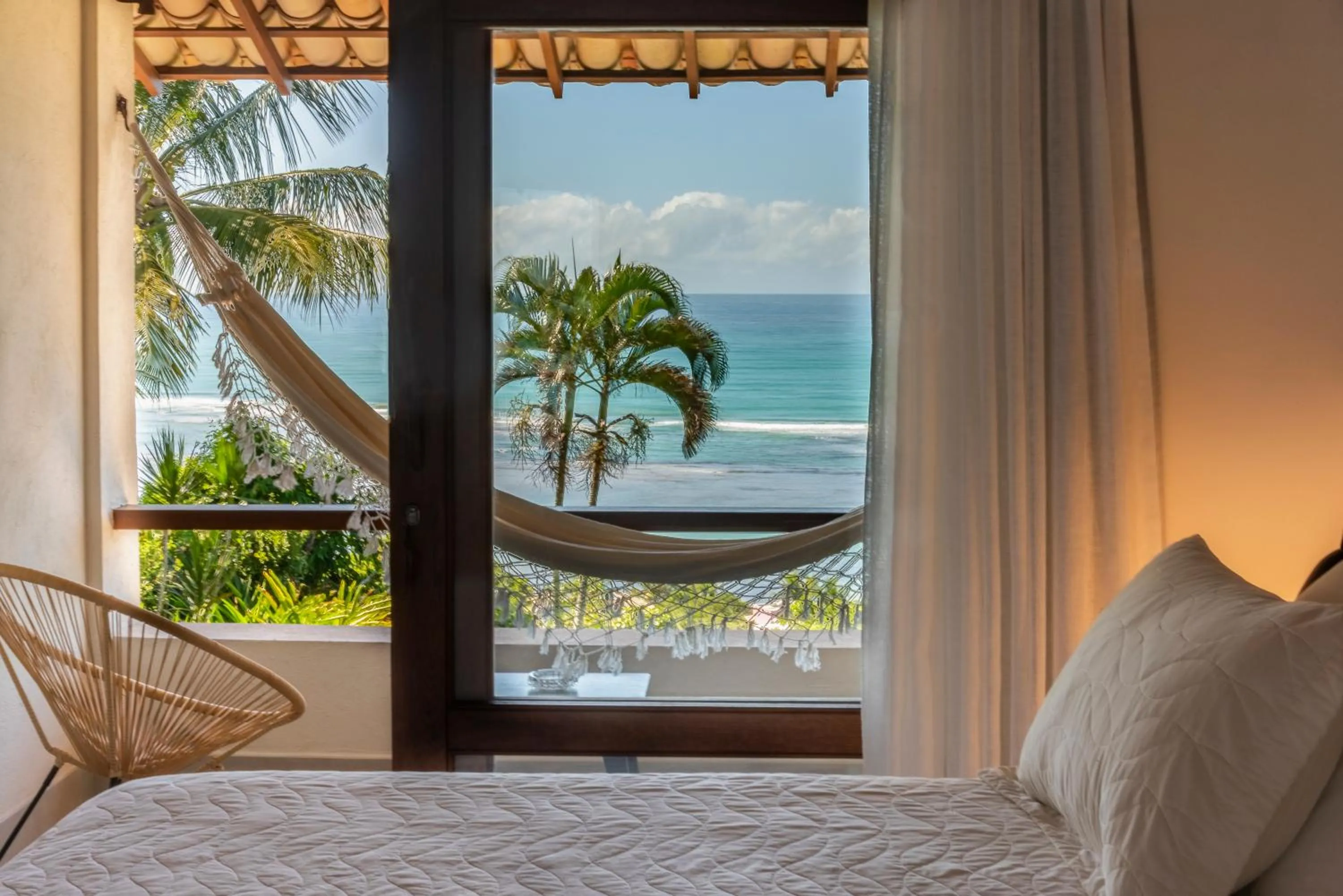 Bed in Hotel Paraiso do Morro