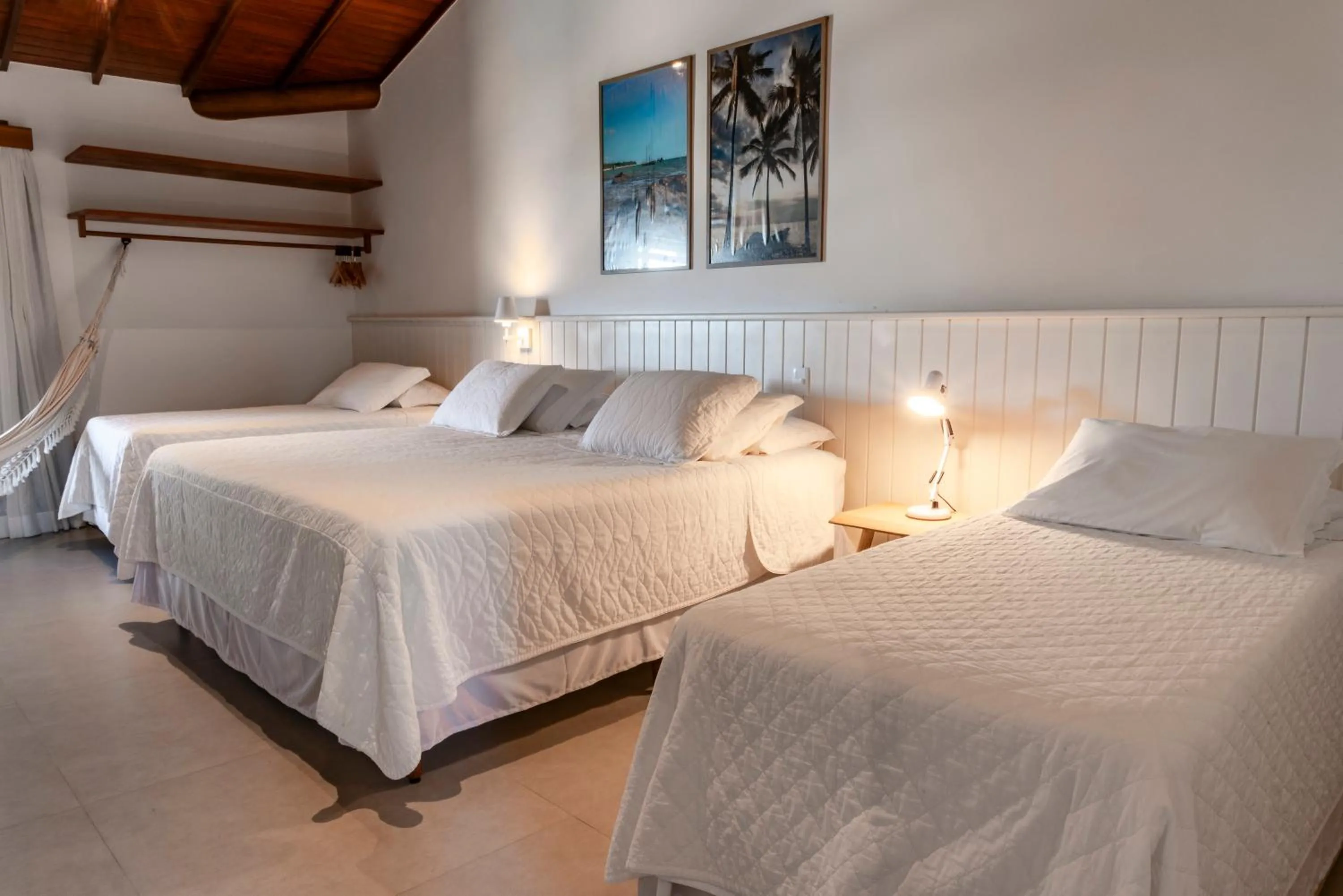 Bed in Hotel Paraiso do Morro