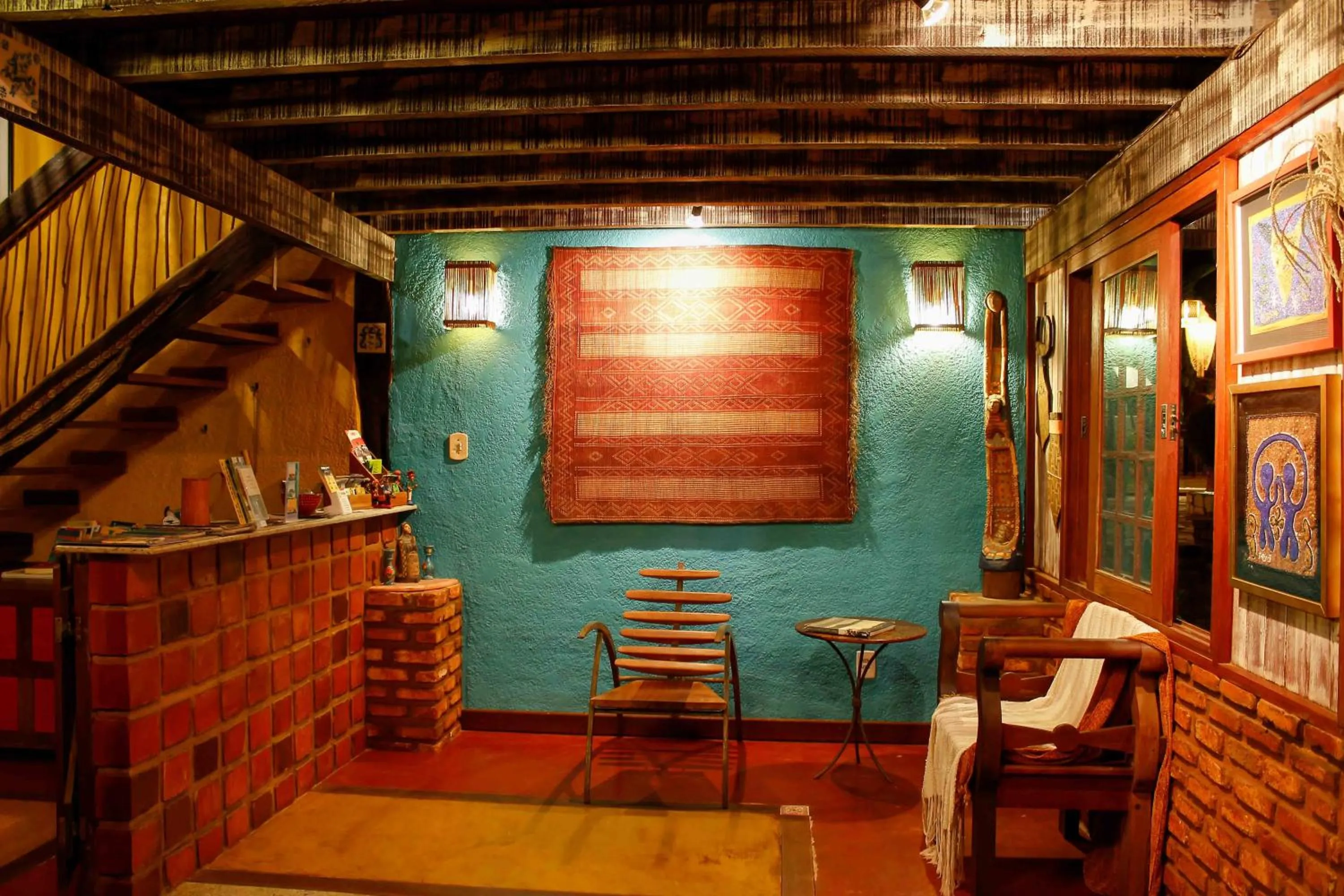 Lobby or reception in Vilangelim Eco-Pousada