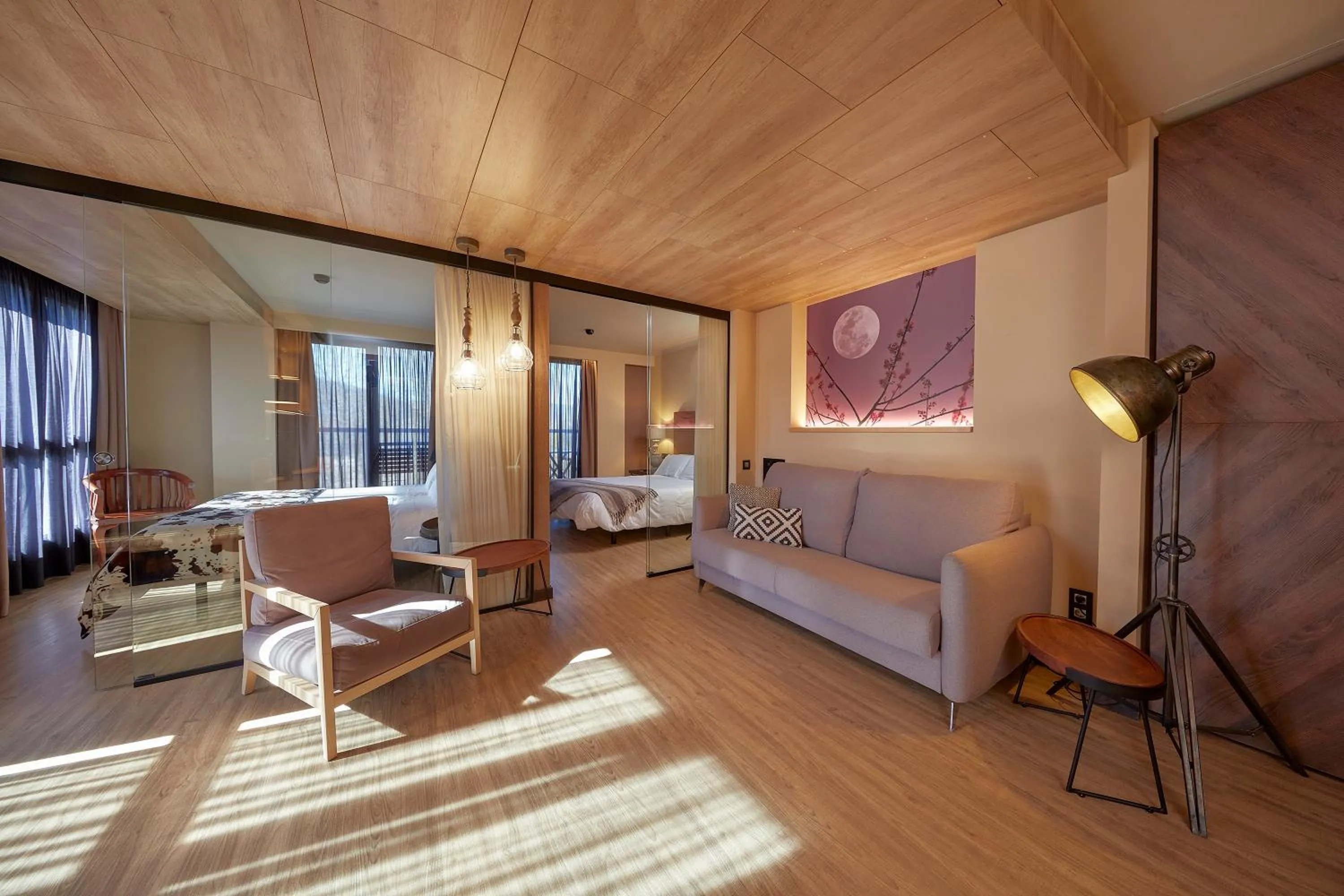 Living room, Bed in Alojamientos Ainsa Sanchez