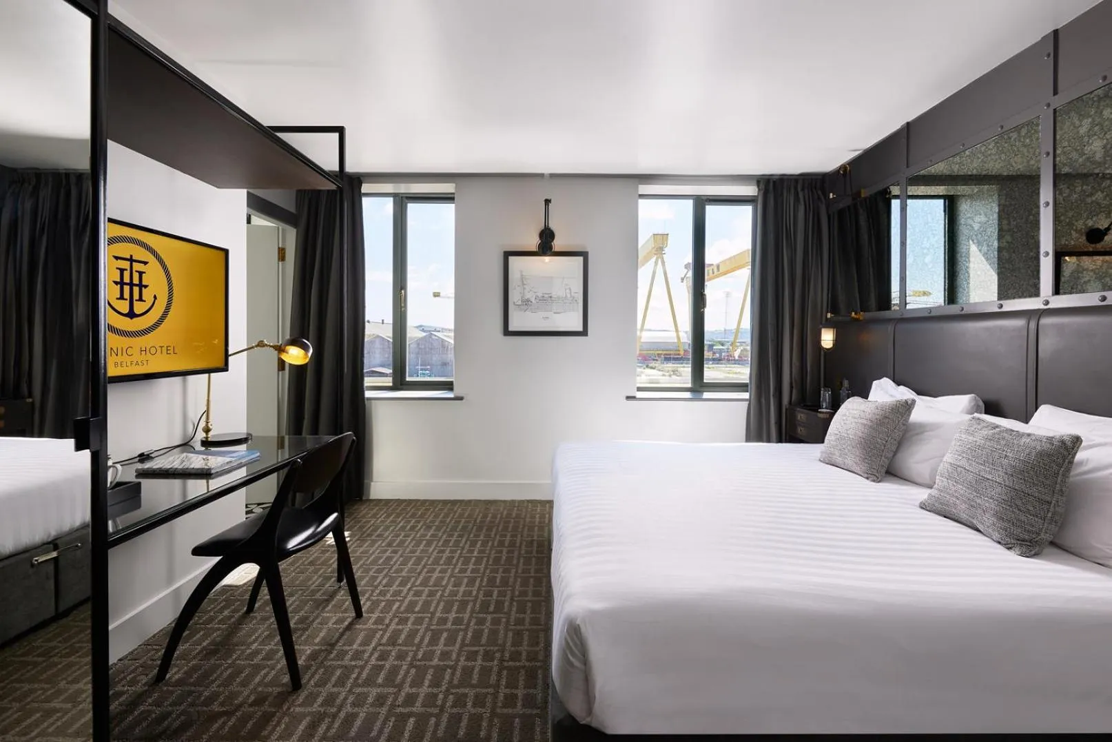 Bedroom, Bed in Titanic Hotel Belfast