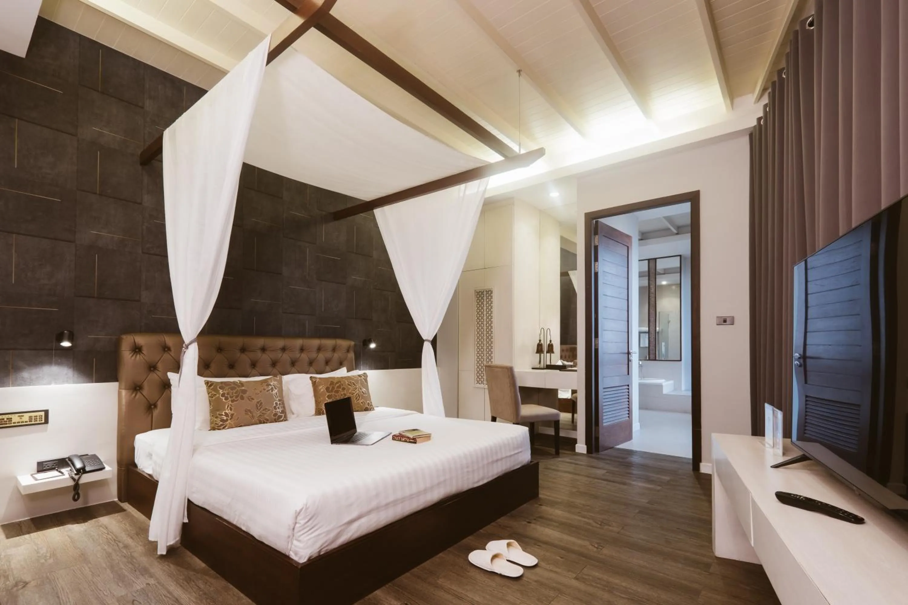 Bedroom, Bed in De Chai Colonial Hotel & Spa - SHA Plus