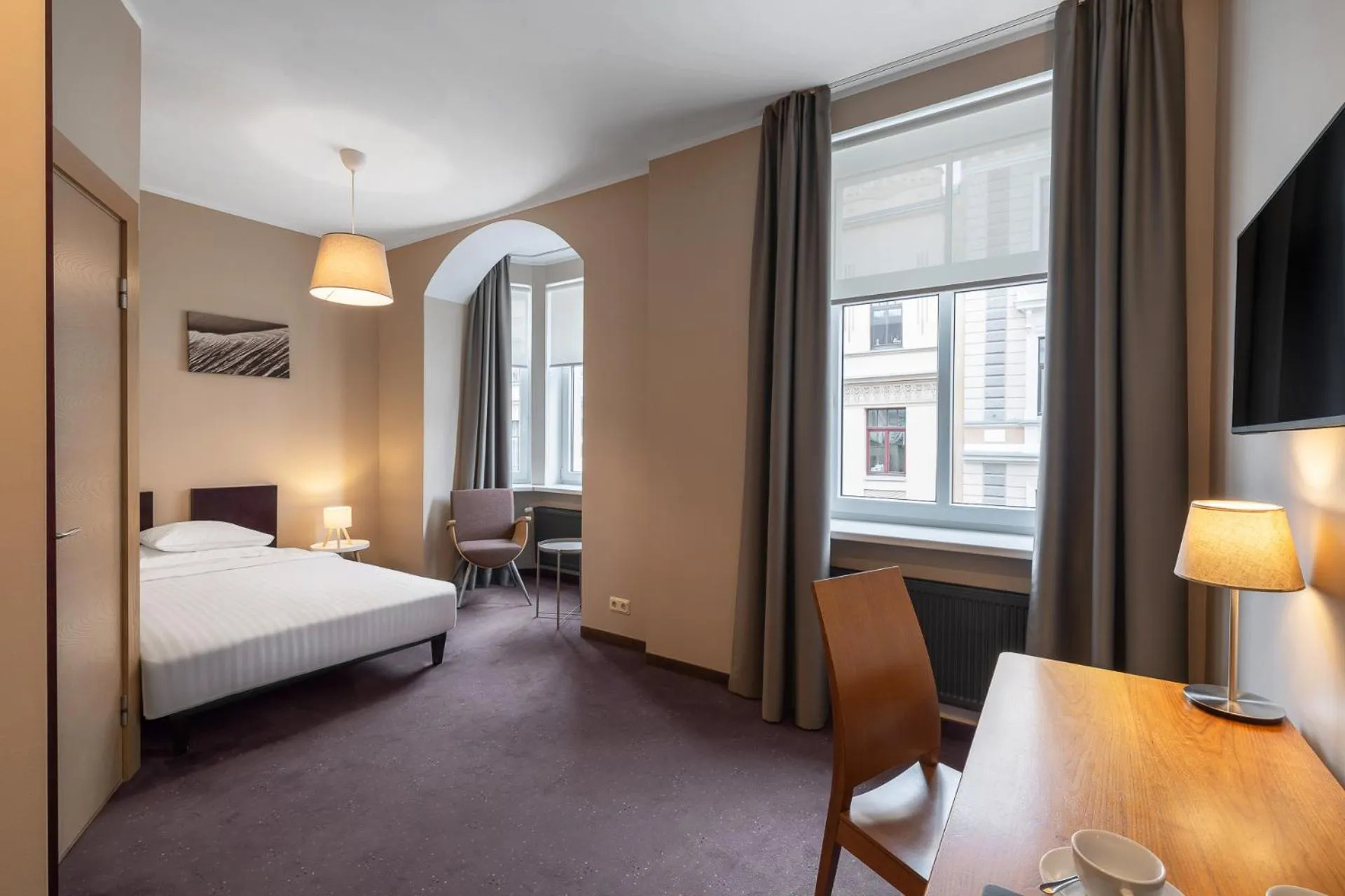 Bedroom, Bed in RIJA Riga City Centre Hotel