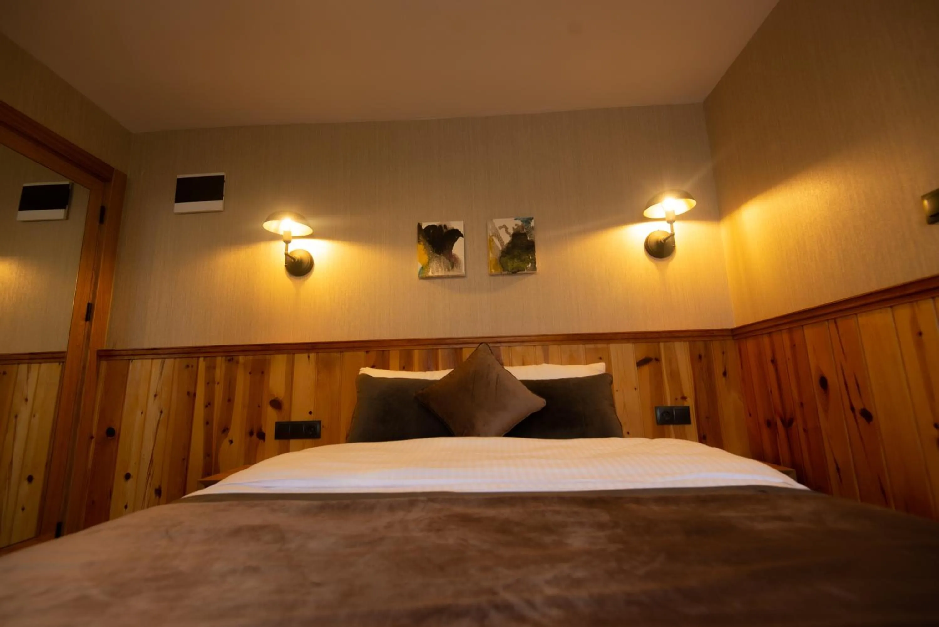Bed in Ayder Koru Hotel