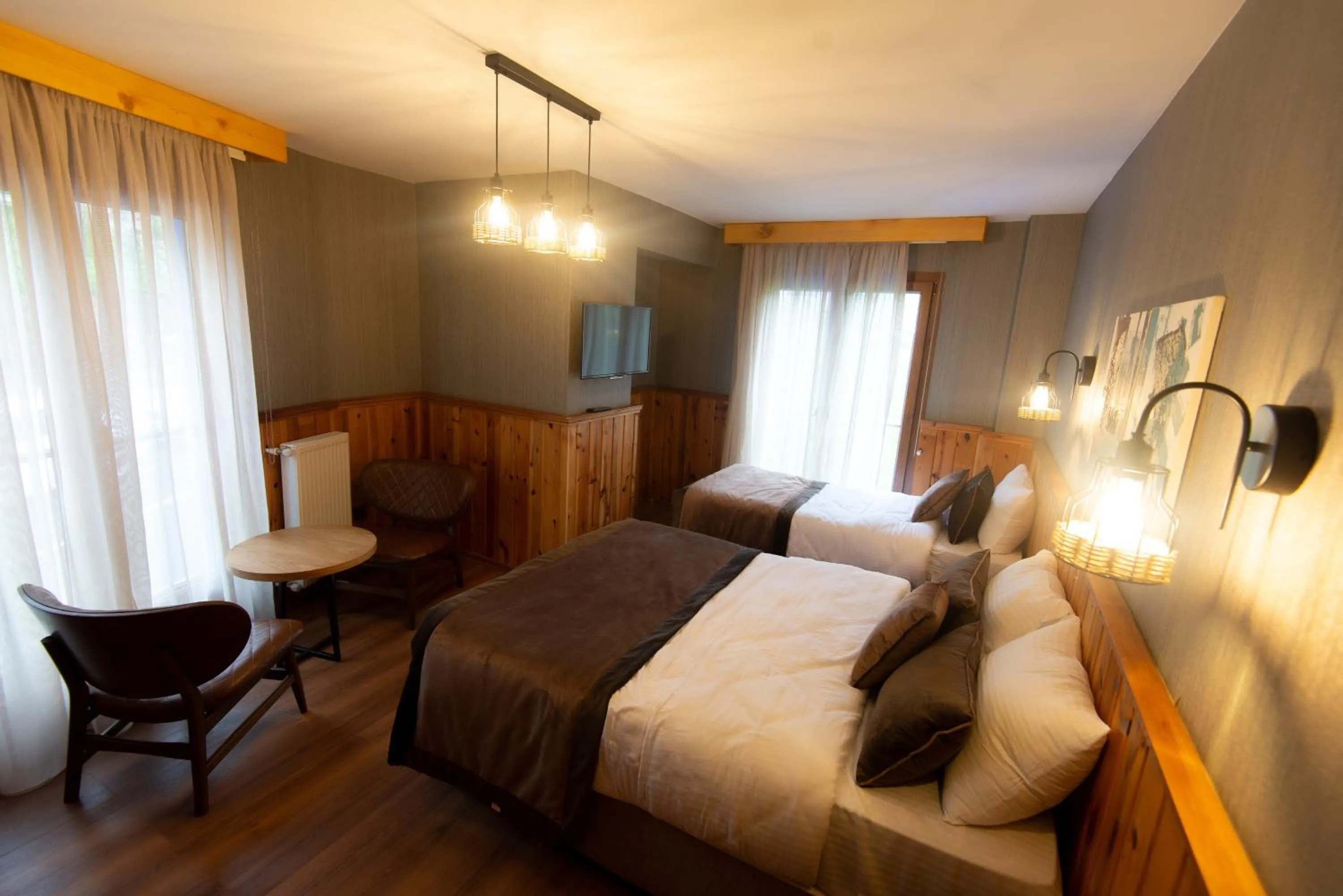 Bed in Ayder Koru Hotel