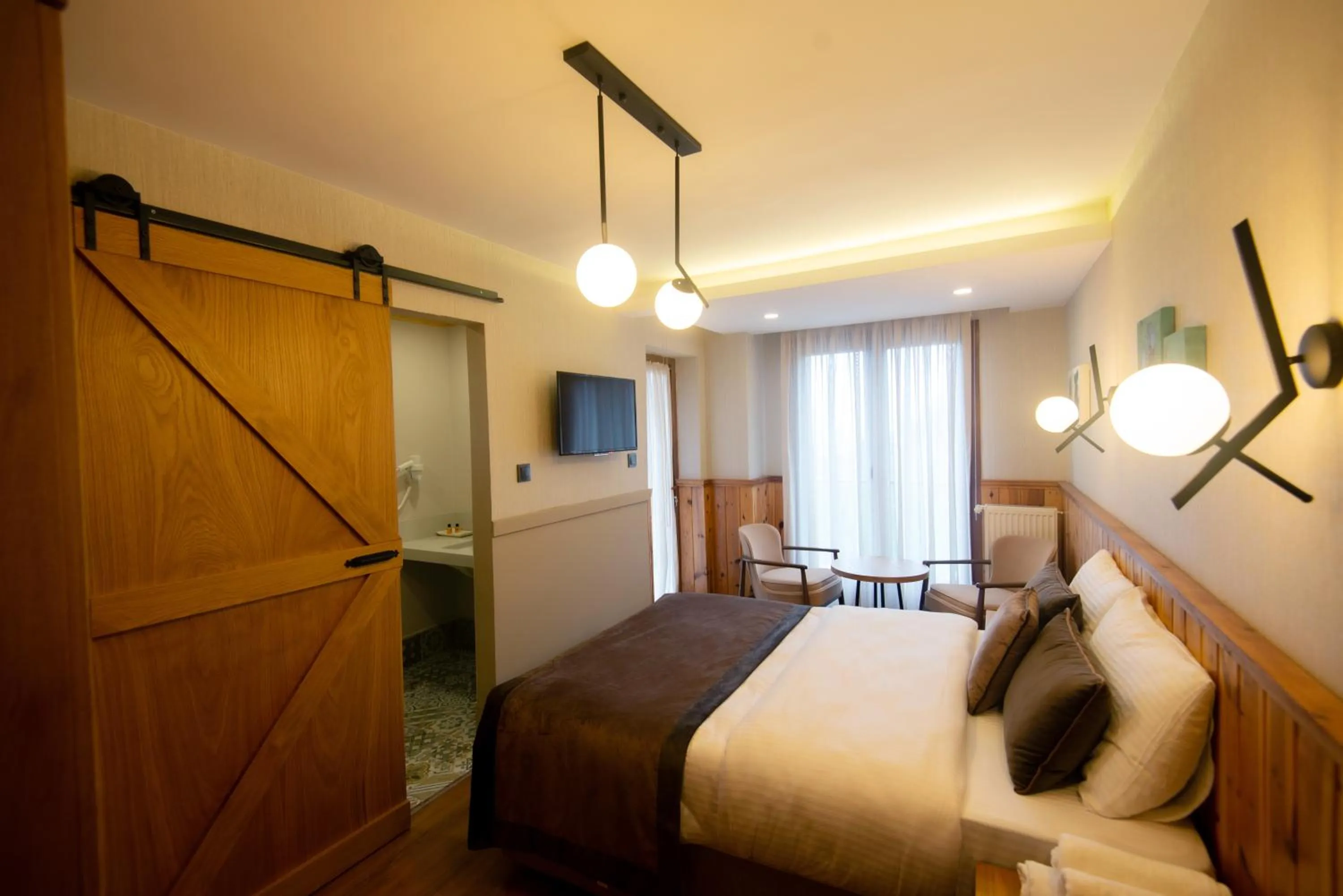 Bed in Ayder Koru Hotel