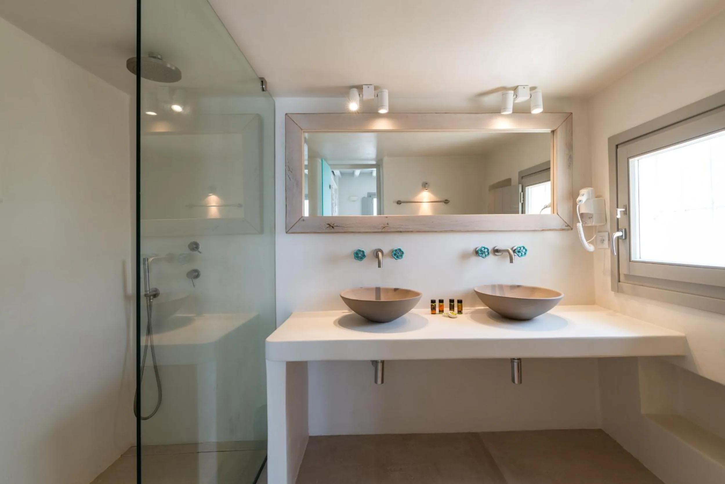 Shower in Legacy Suites