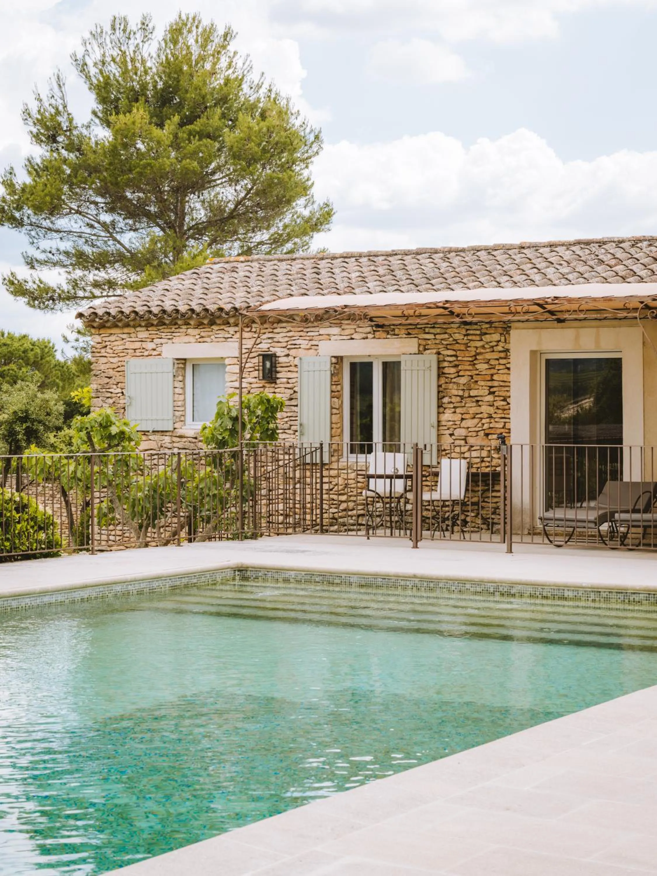 Patio in Le Phébus & Spa – Relais & Châteaux