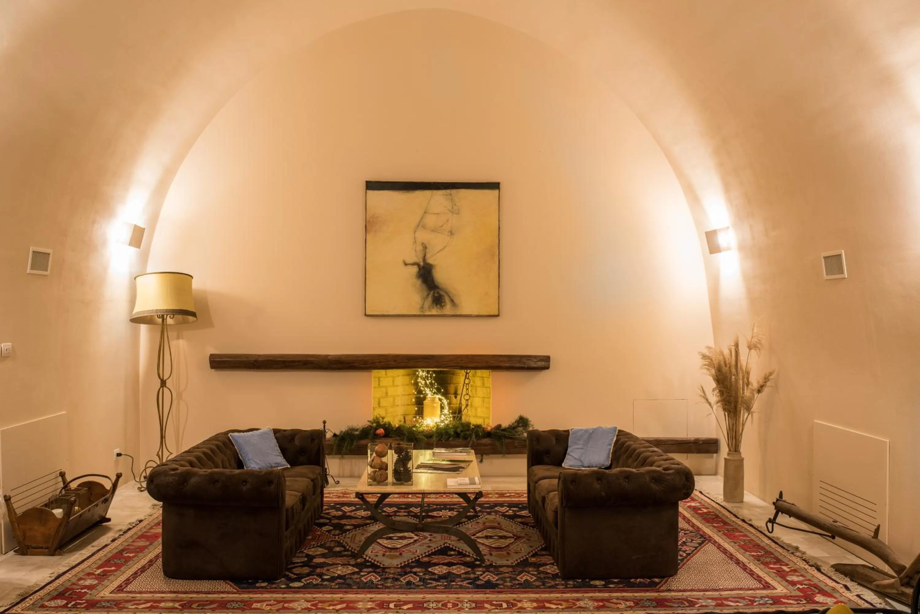 Lounge or bar in Masseria Fontana di Vite