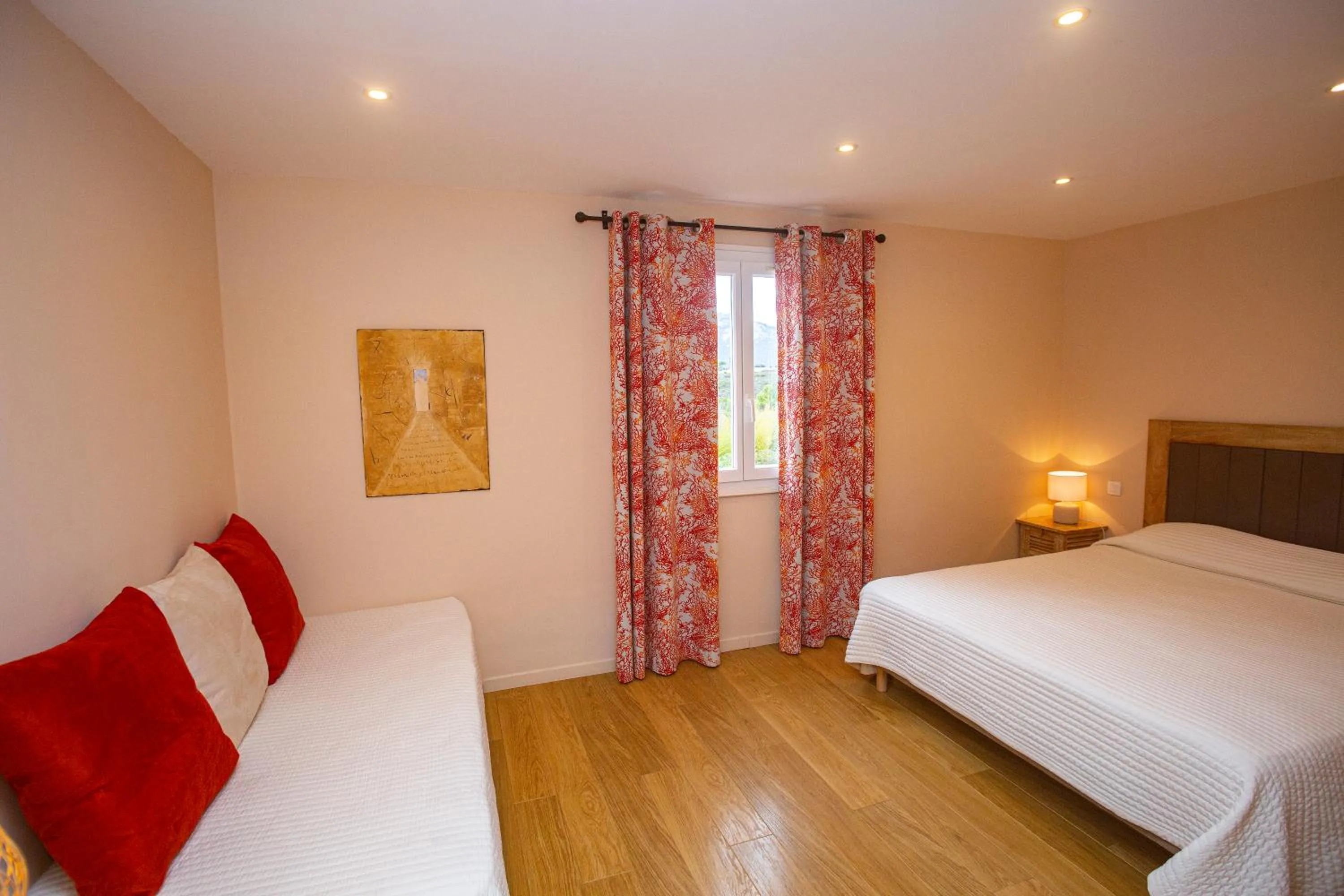 Bed in Hotel Cesario