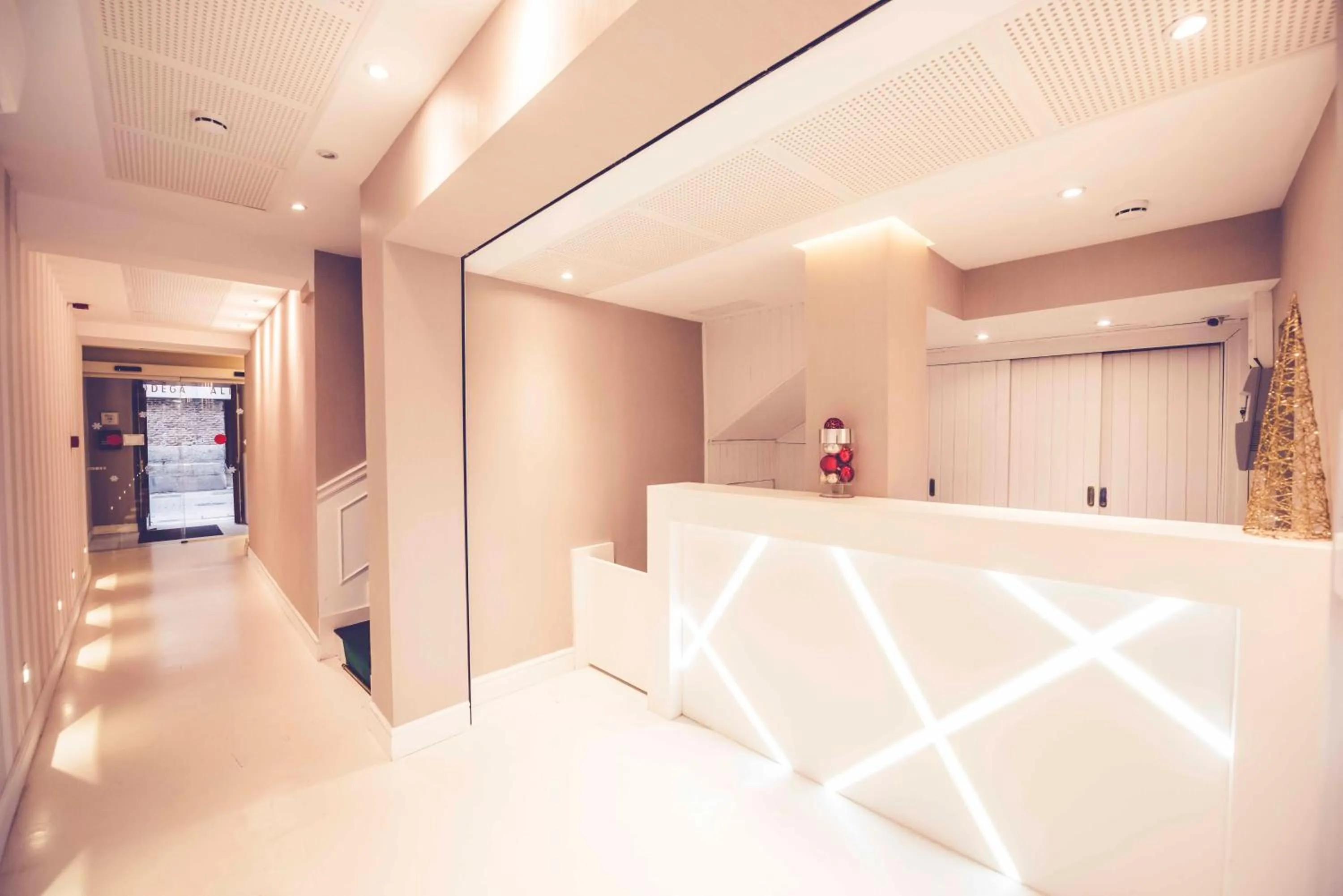 Lobby or reception, Bed in Hostal Lisboa