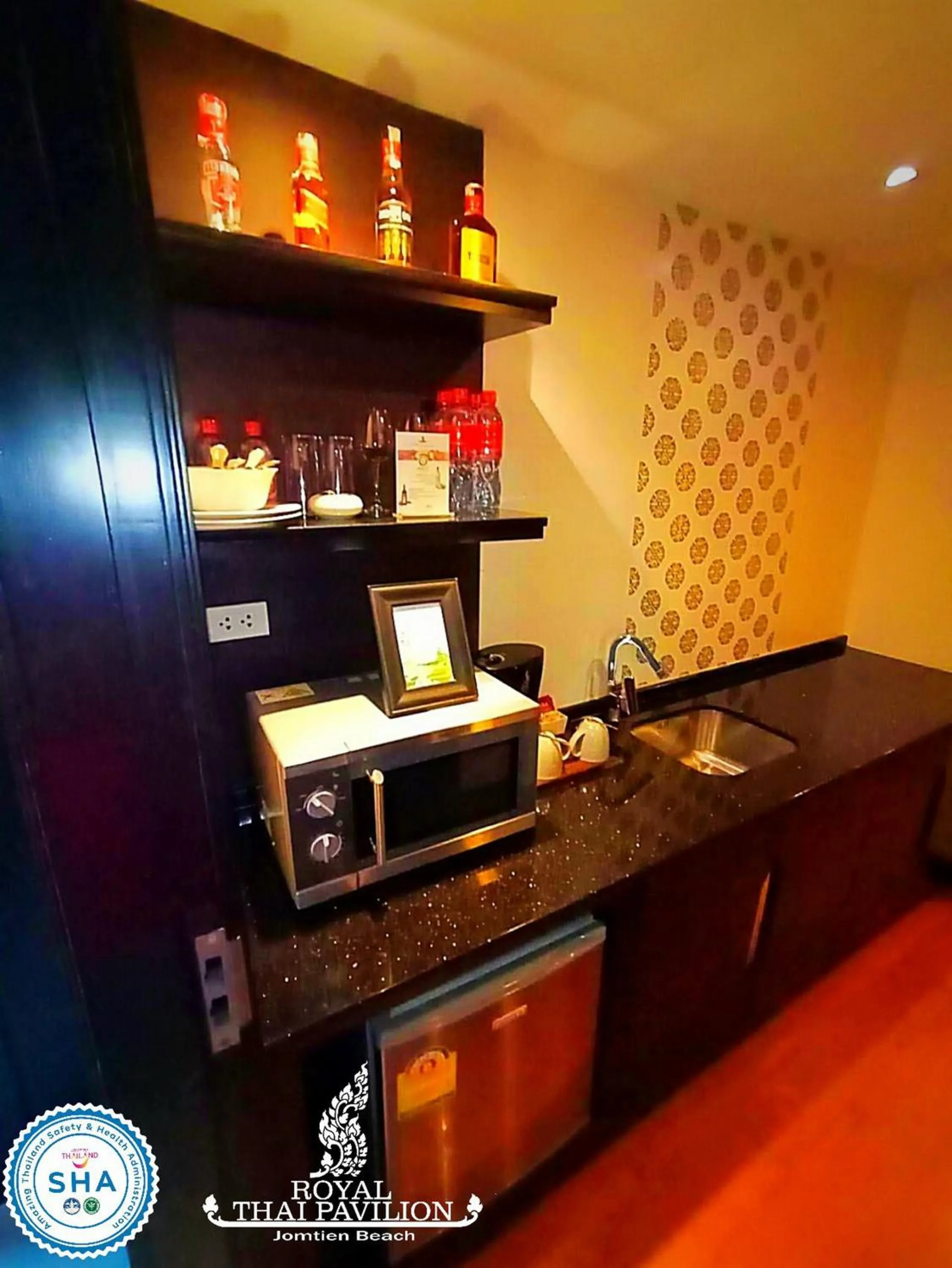 minibar in Royal Thai Pavilion Jomtien Hotel