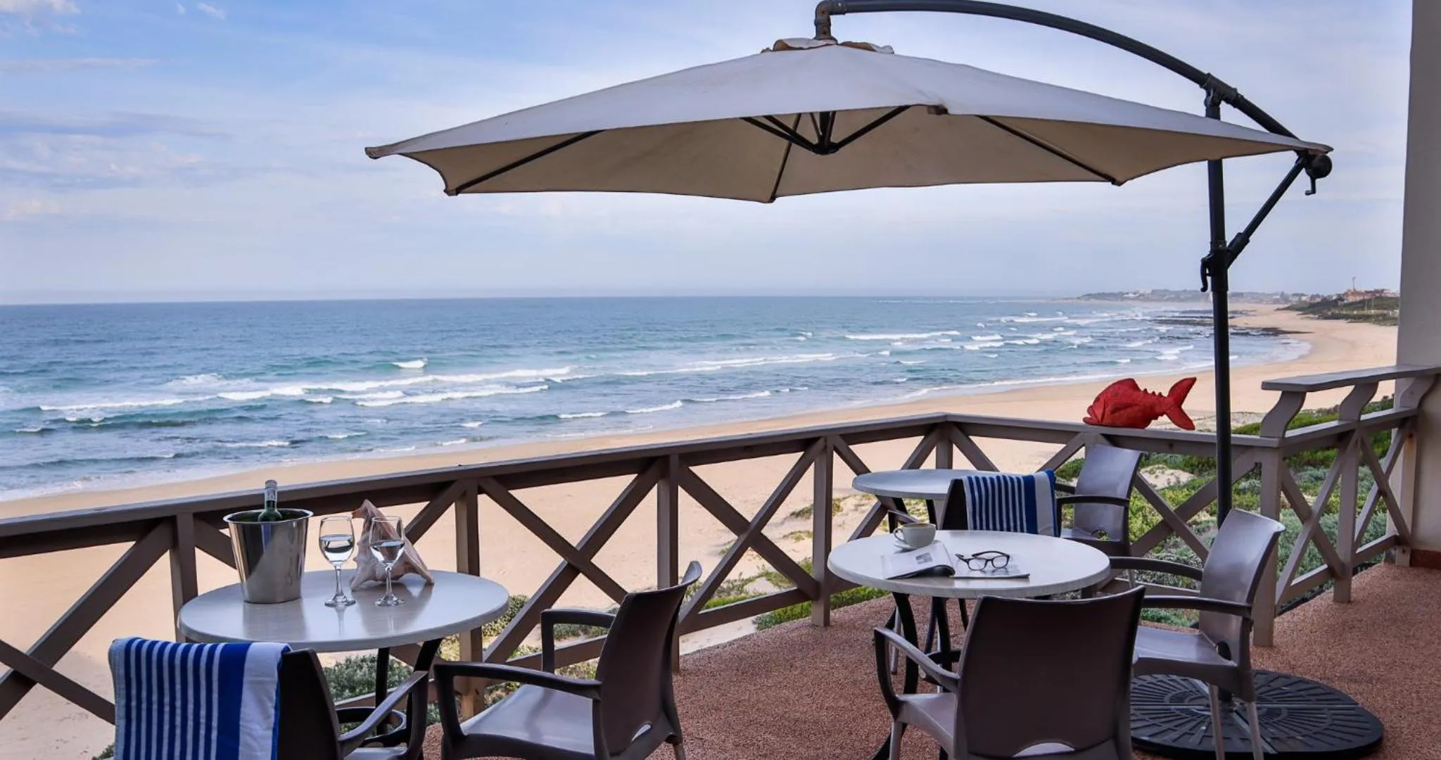 Patio in On the Beach Guesthouse Jeffreys Bay