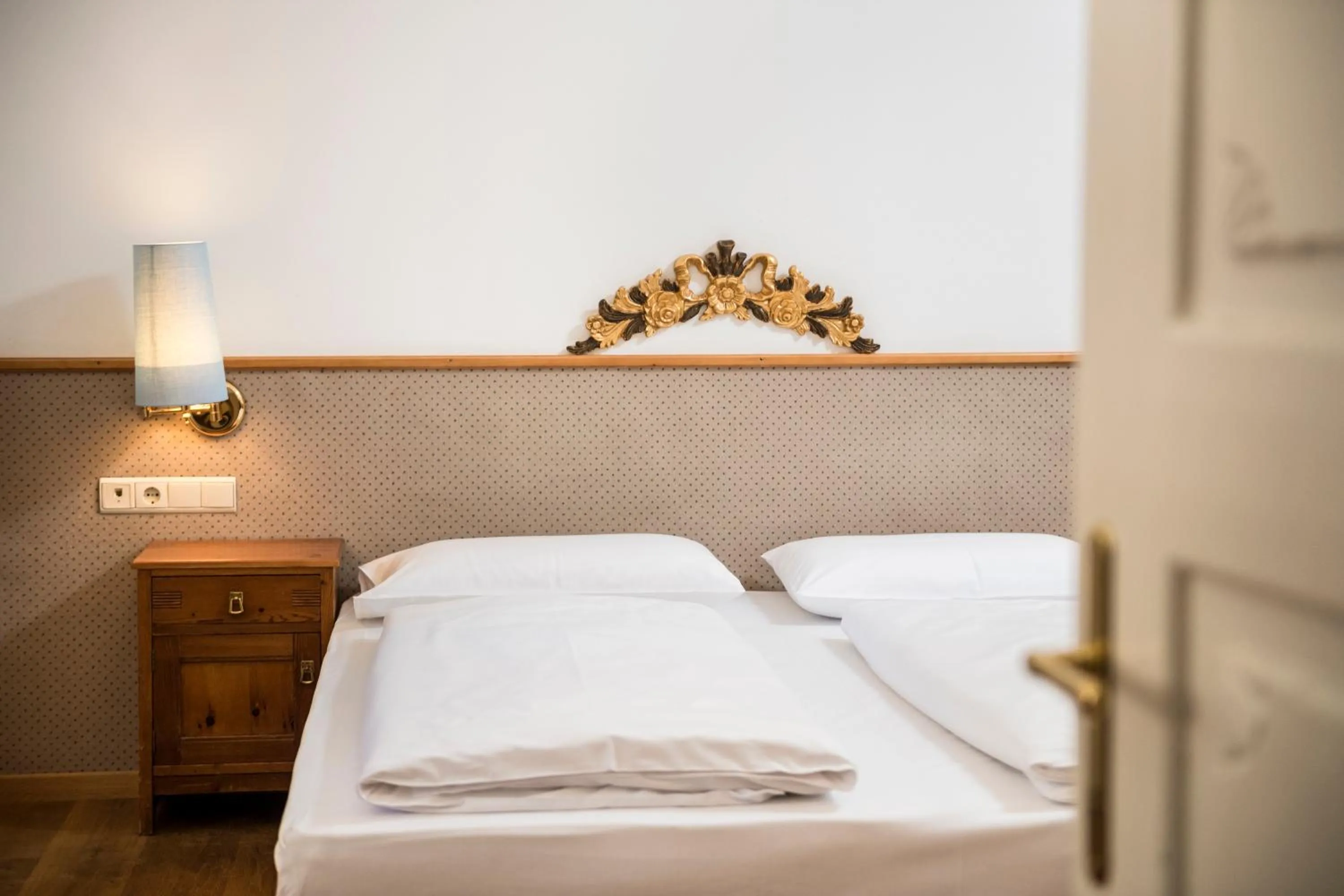 Decorative detail, Bed in Classic Hotel Am Stetteneck