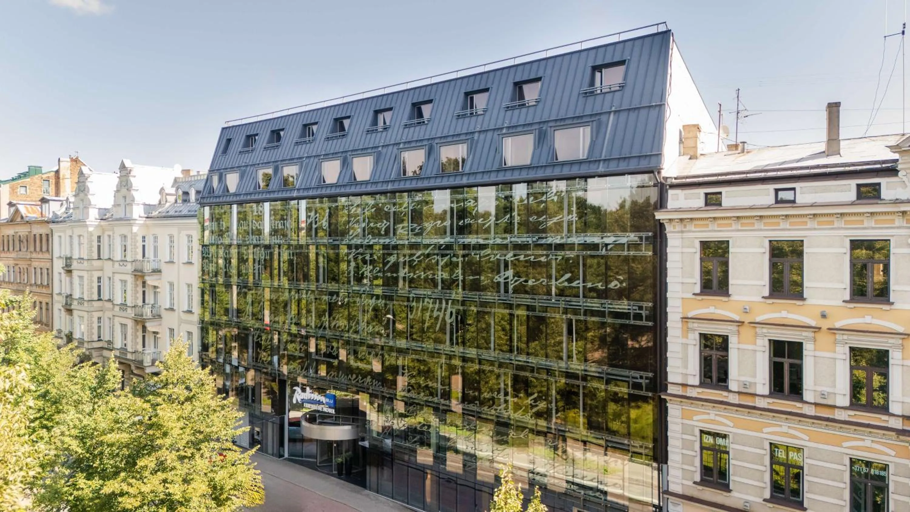 Property building in Radisson Blu Elizabete Hotel, Riga
