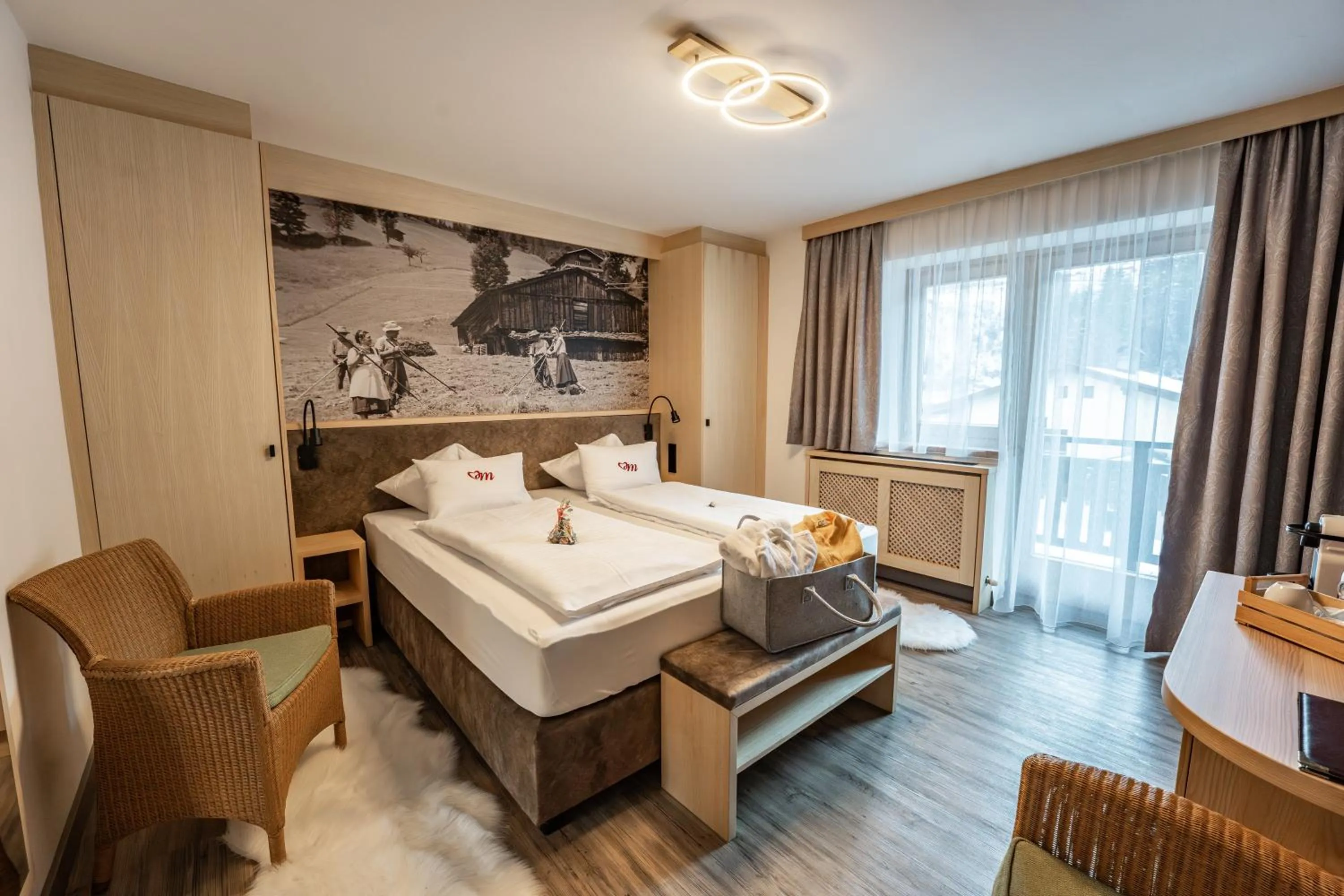 Bed in Hotel Eder Michaela