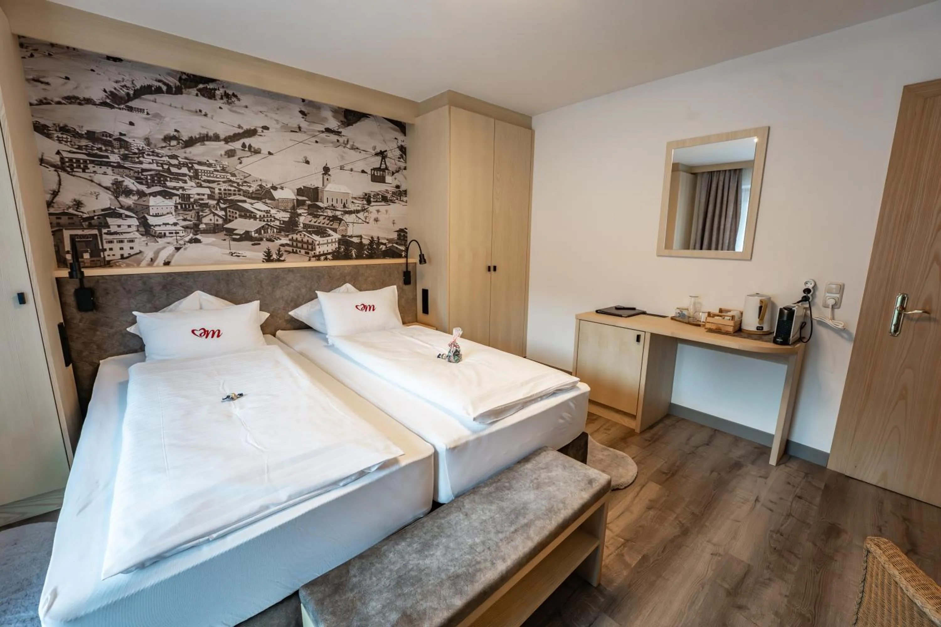 Bed in Hotel Eder Michaela