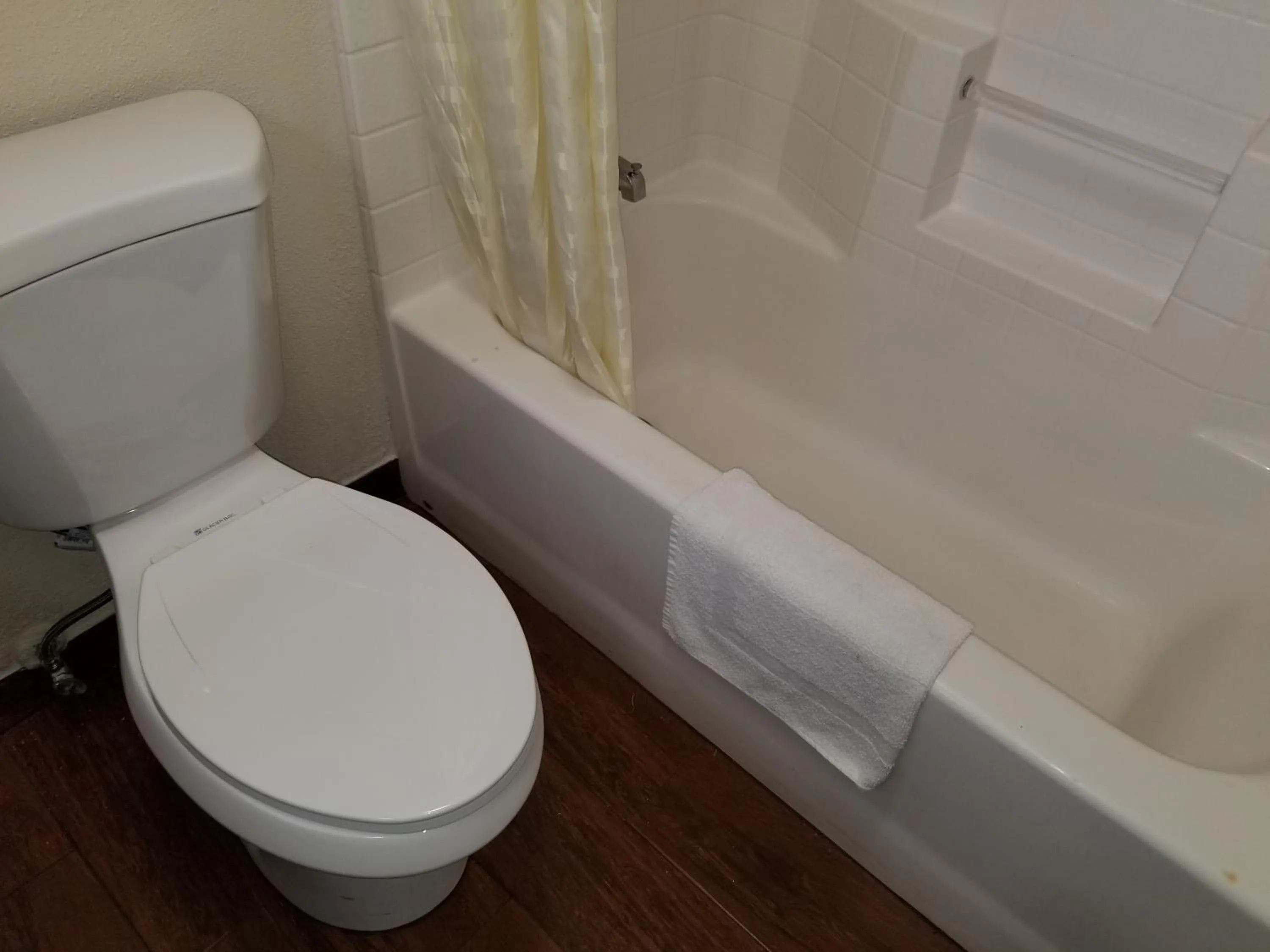 Toilet in Buckboard Motel