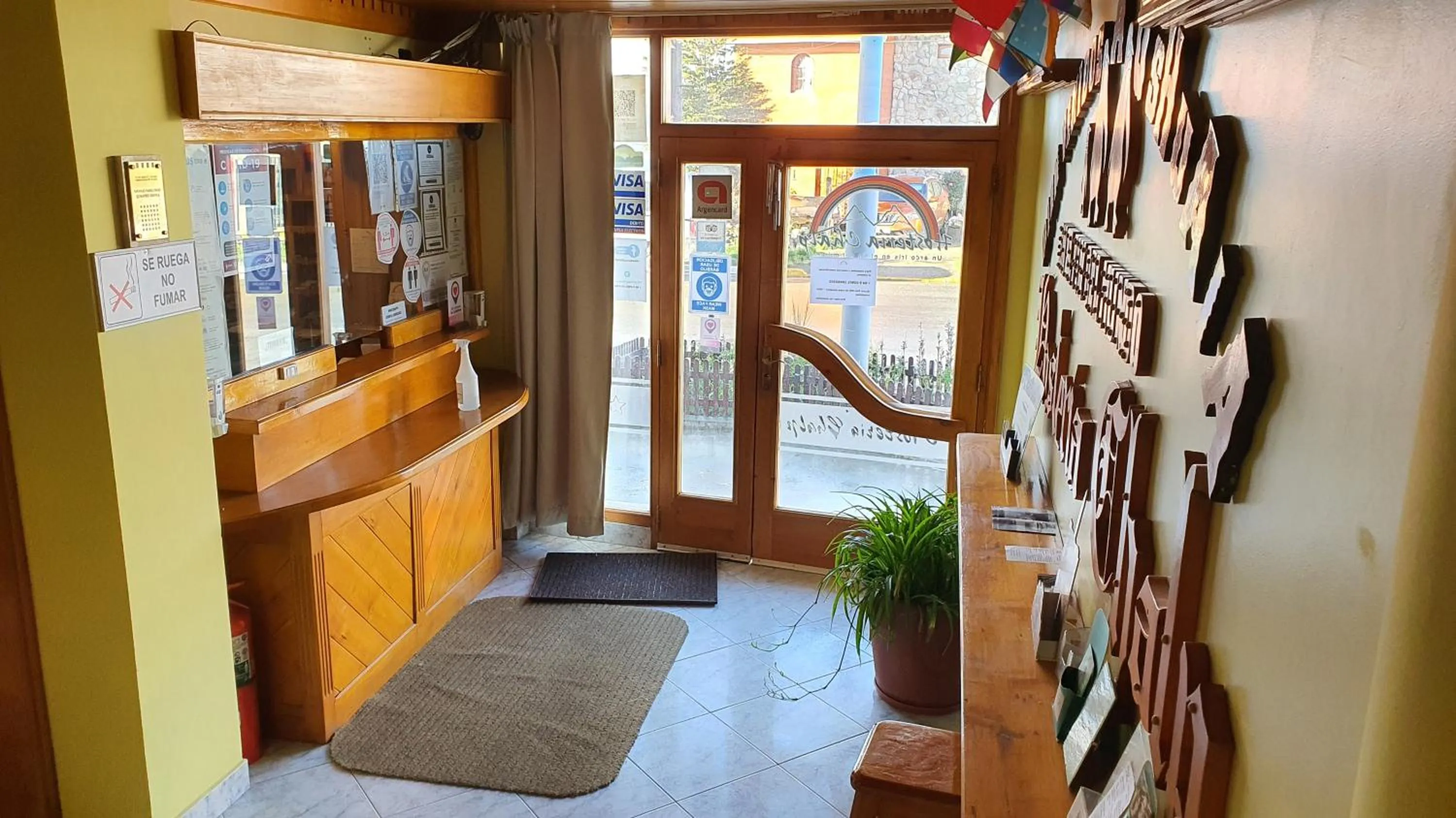 Lobby or reception in Hosteria Chalp