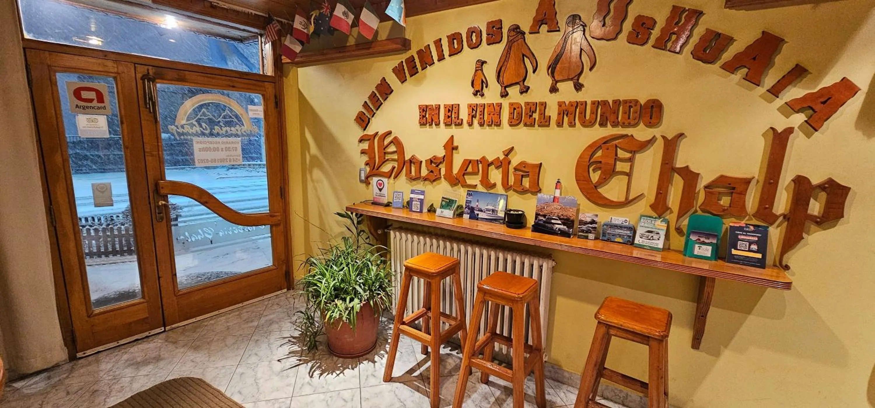 Lobby or reception in Hosteria Chalp