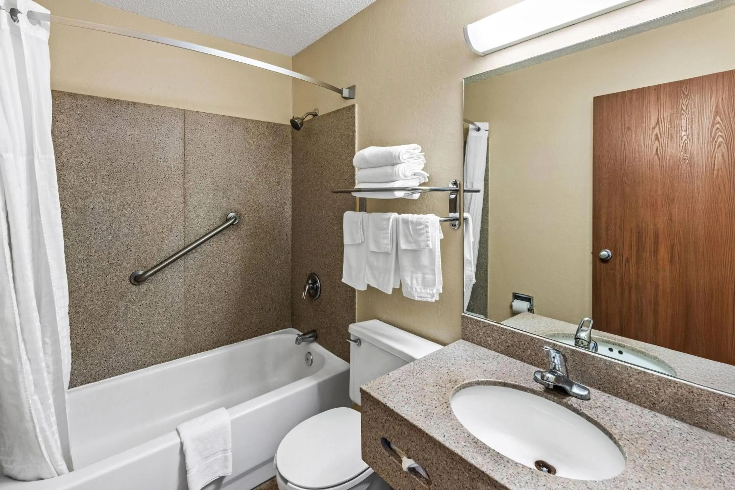 Bathroom in Super 8 by Wyndham Independence Kansas City
