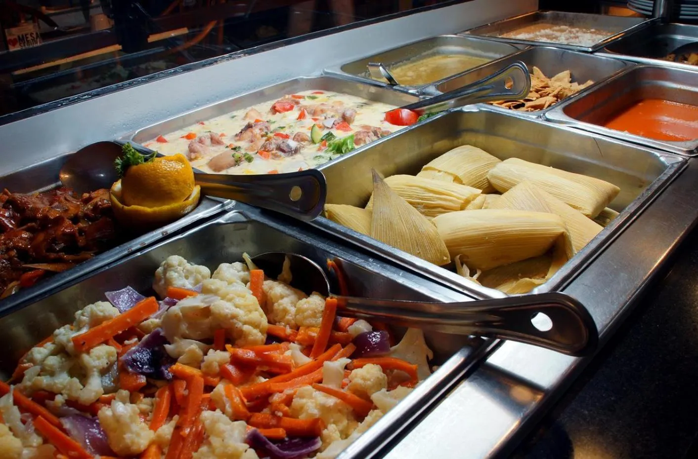 Buffet breakfast in Don Pelayo Pacific Beach