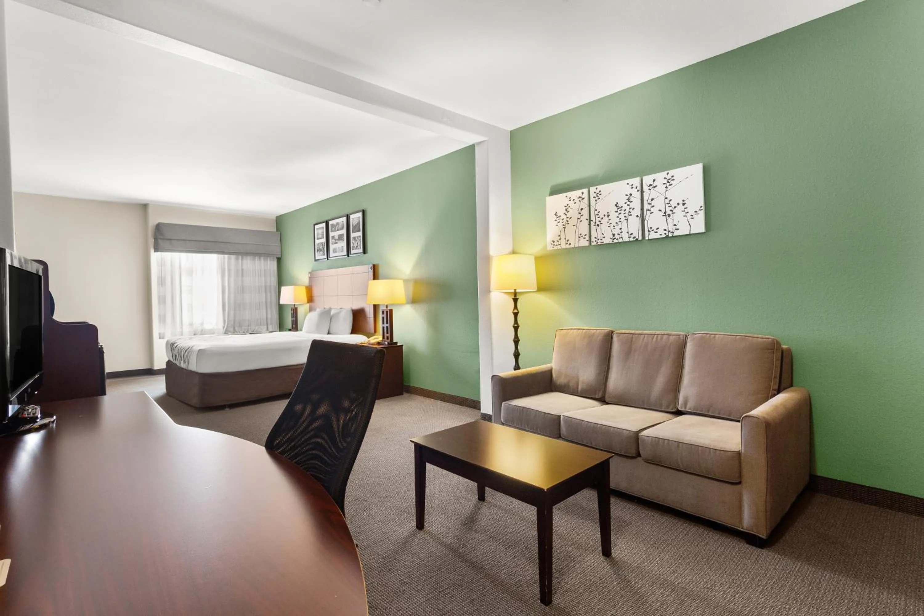 Bed in Sleep Inn & Suites Bush Intercontinental - IAH East