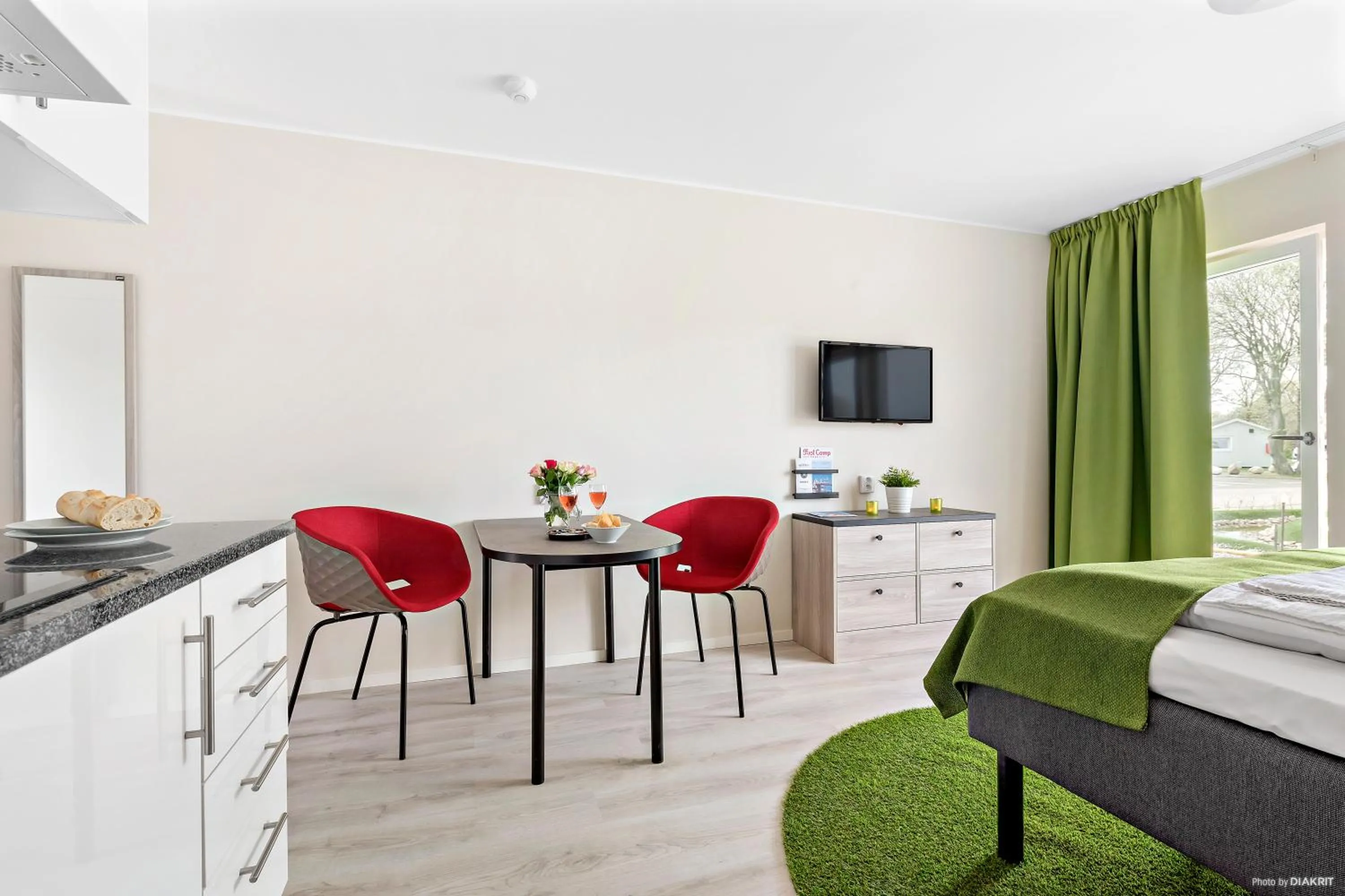 Dining area in First Camp Sibbarp-Malmö